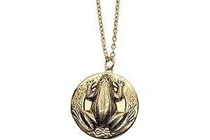 Gilded Wildlife: Enchanted Forest Frog Necklace