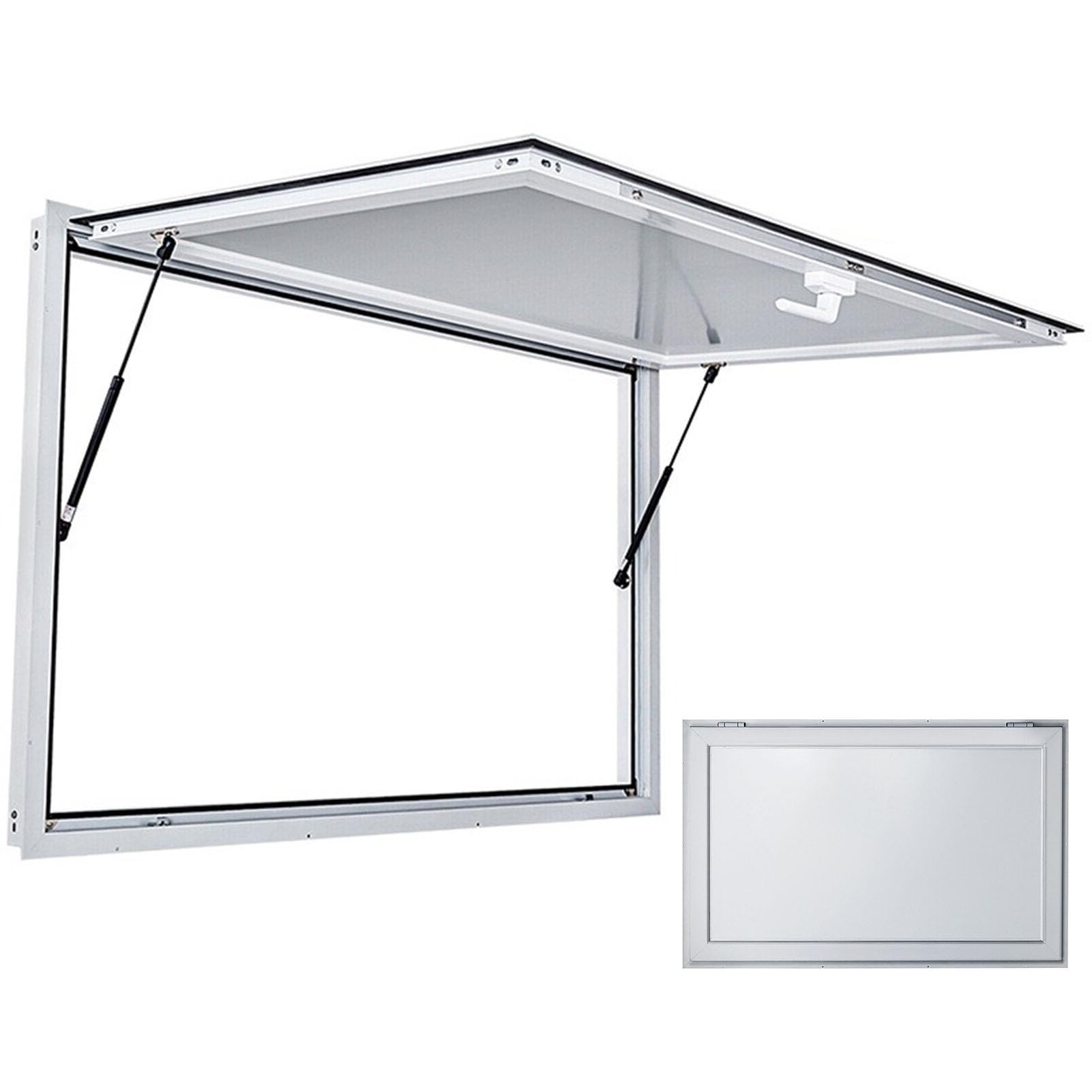 Photo 1 of Innovz Concession Window 36x36 48x36 60x36 Inch, Aluminum Alloy Food Trailer/Food Truck Service Window Door, Concession Awning Doors Up to 85 Degrees(36" W x 24" H(91x61cm))