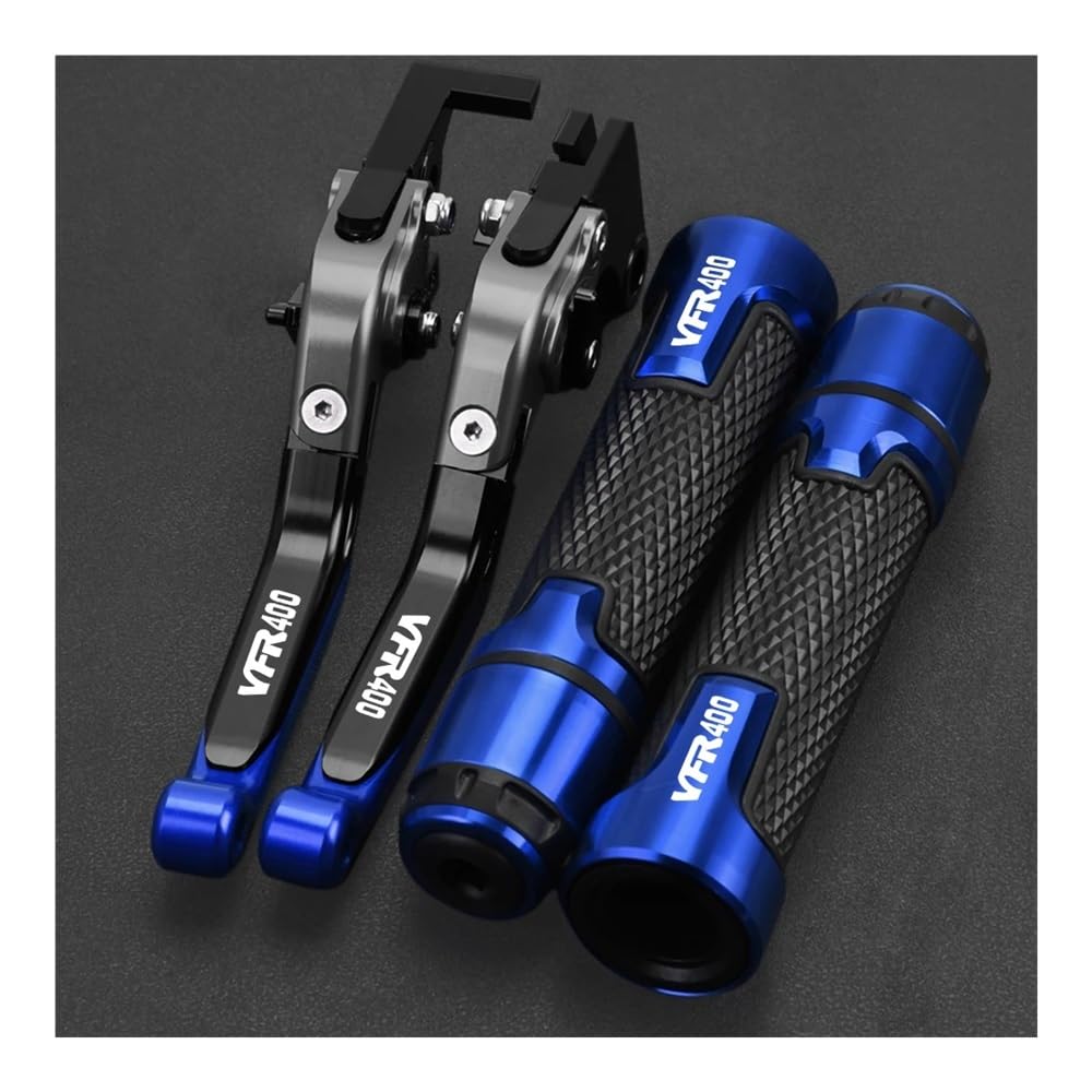 BEQLXTA Brake Clutch Adjustable Lever​ Motorcycle Accessories for VFR400 NC30 VFR 400 1989 1990 1991 1992 Folding Adjustable Brake Clutch Levers Handlebar Grips(Color26)