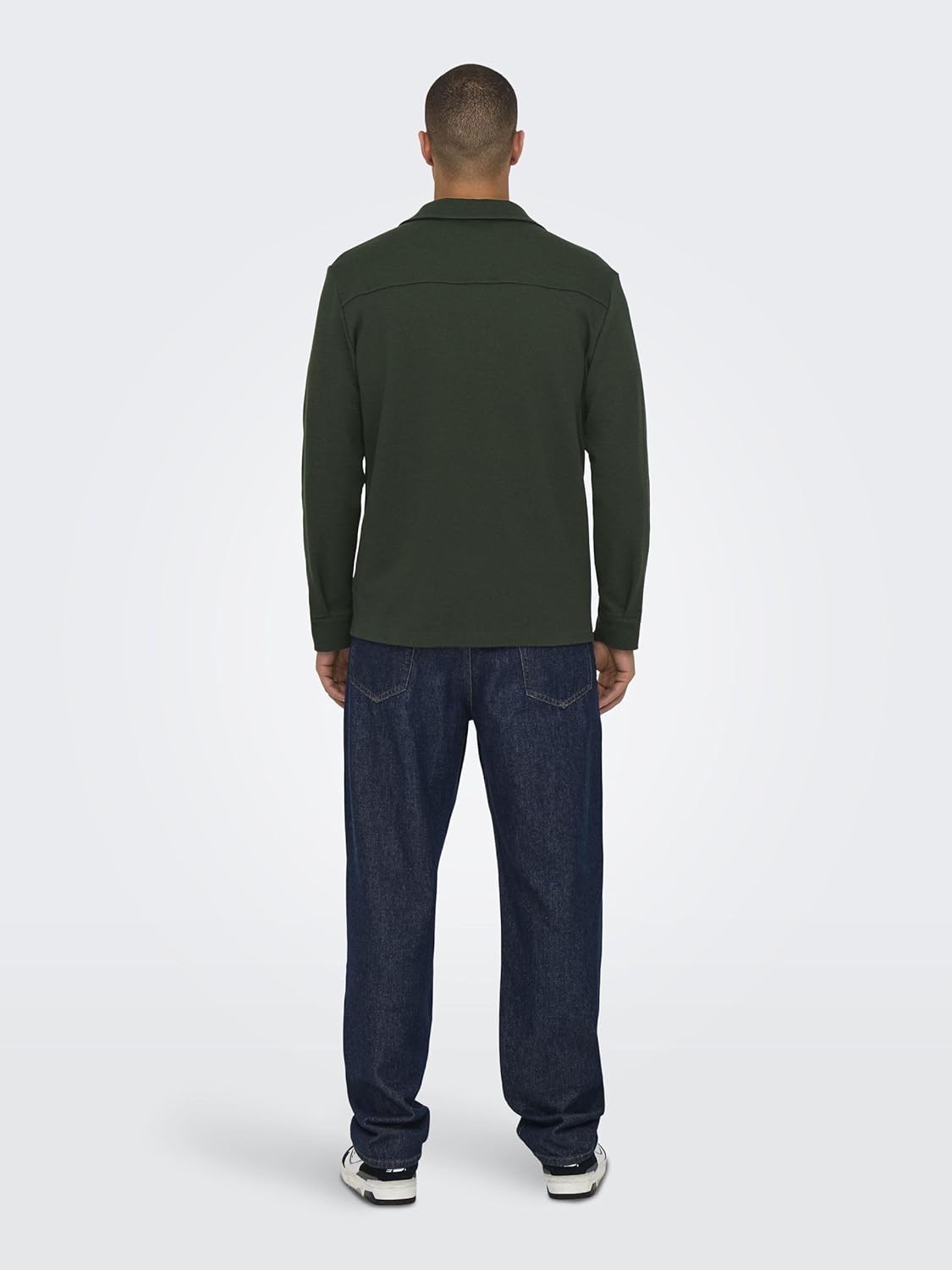 ONLY & SONS ONSNEWKODYL OVERSHIRT SWEAT NOOS 22021279 midden groen