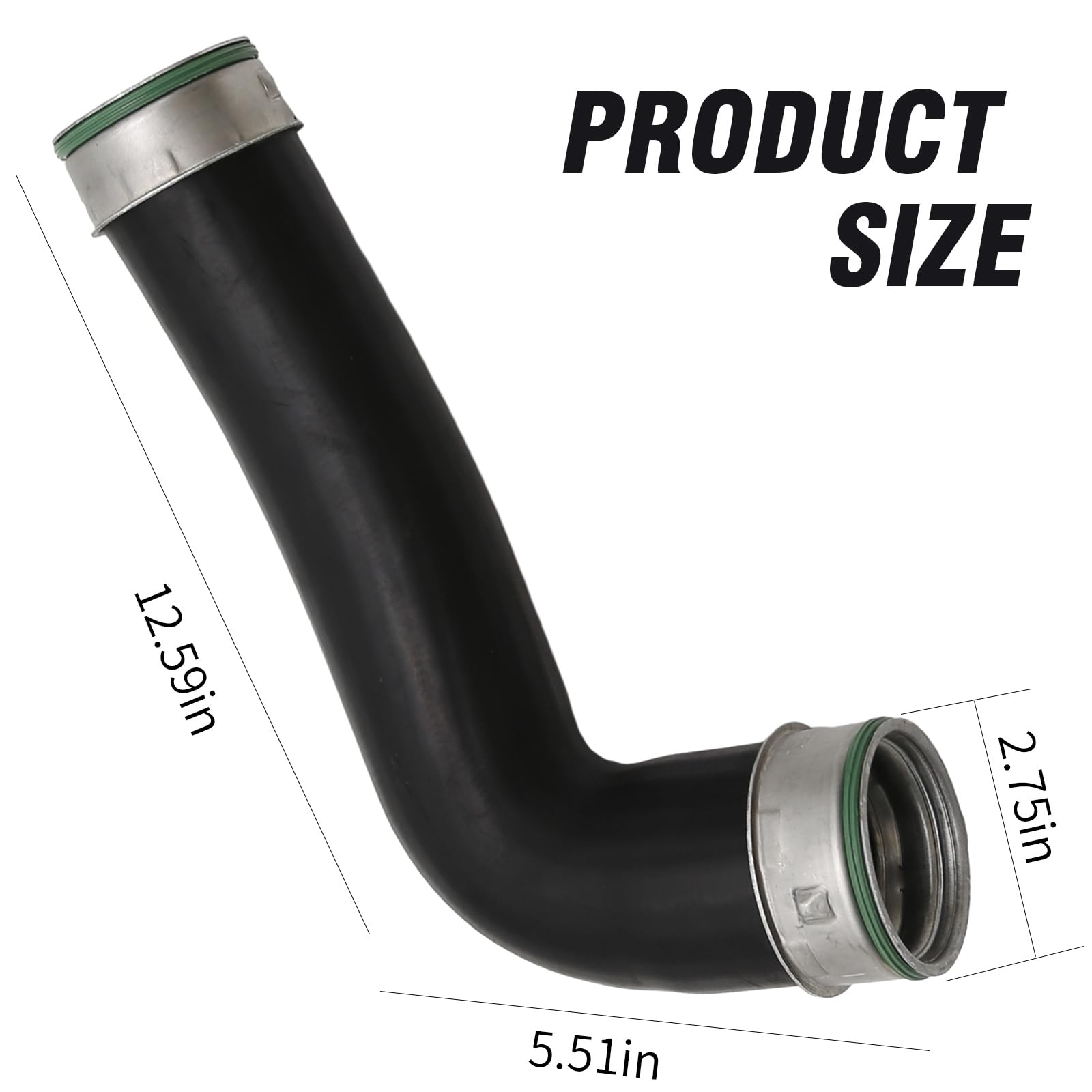 Hoypeyfiy Intercooler Turbo Turbine Boost Tubo di ricambio per Leon Altea XL Toledo Caddy Mk3 Octavia Superb Mk2 Golf Mk5 1K0145834L 1K0145834B 1K0145834G 1K0145834J