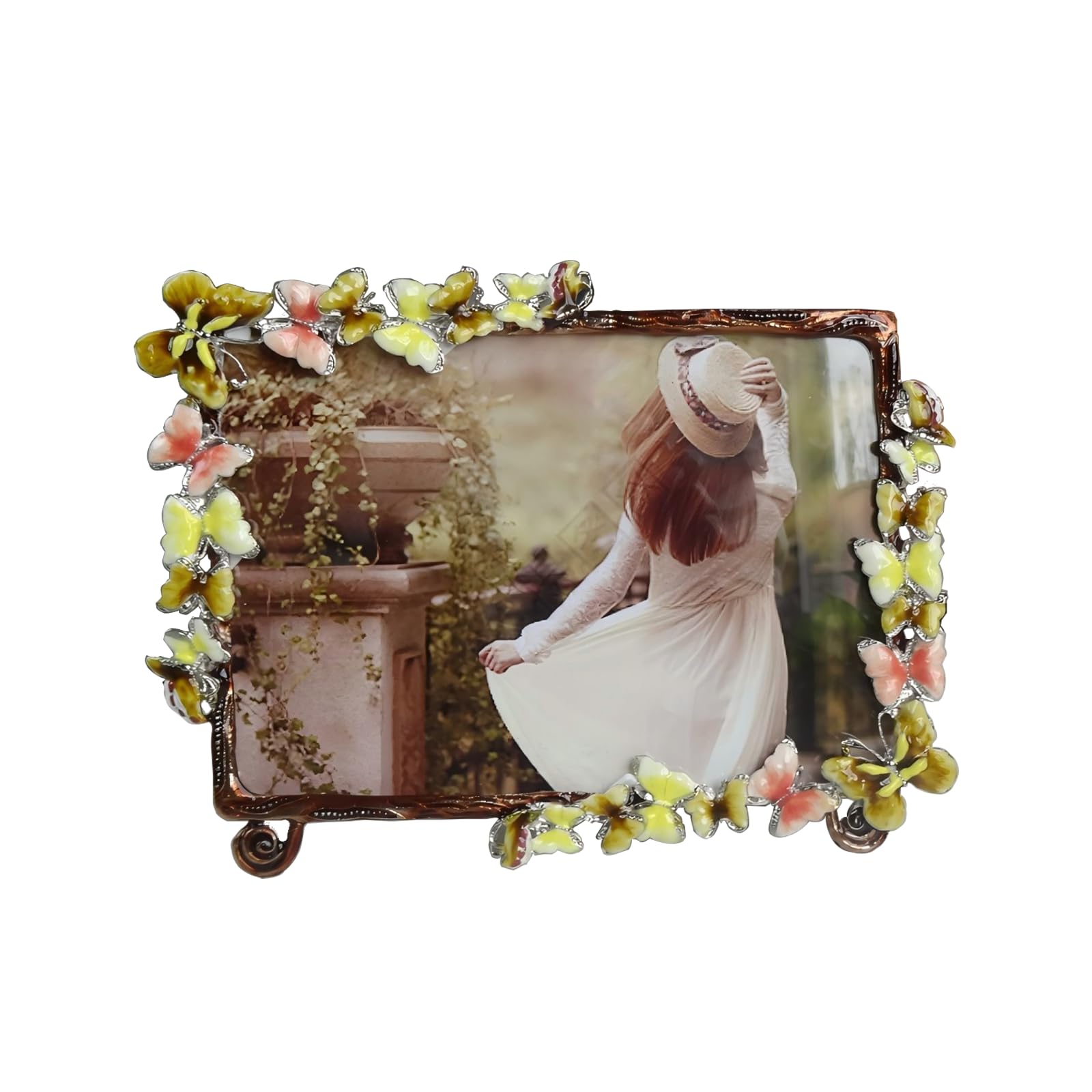 XinZhiRun Metal Picture Frames,Photo Frames(Butterfly, 5 * 7inch)
