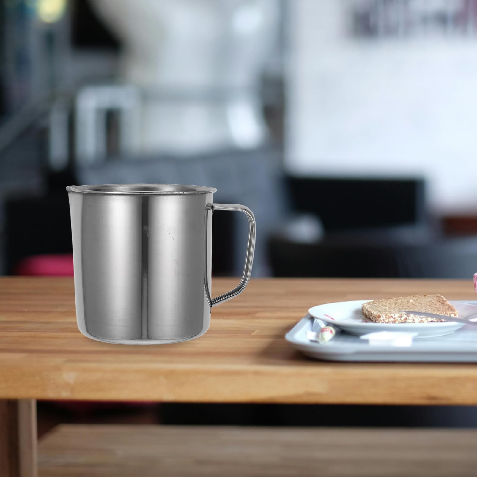 iplusmile Misurino in Acciaio Inox Scala, Set 2 Pezzi, 500ml e 1000ml, Misurazioni Precise per Laboratorio e Cucina