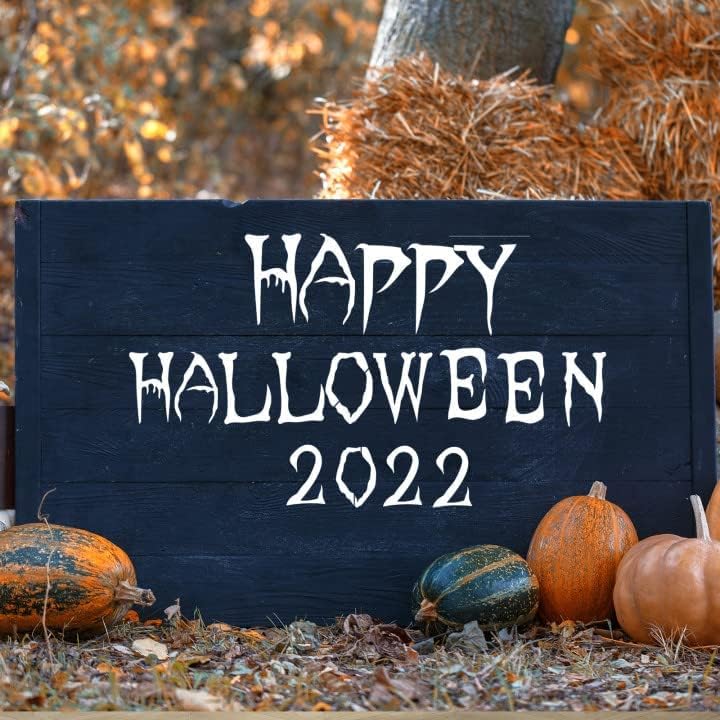 Miniatura 6 de 36 plantillas de letras de Halloween, plantillas reutilizables de números de Halloween, plantillas de alfabeto para pintar sobre lienzo de madera,