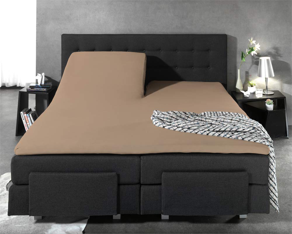 Dreamhouse Splittopper hoeslaken - Crème | 100% katoen