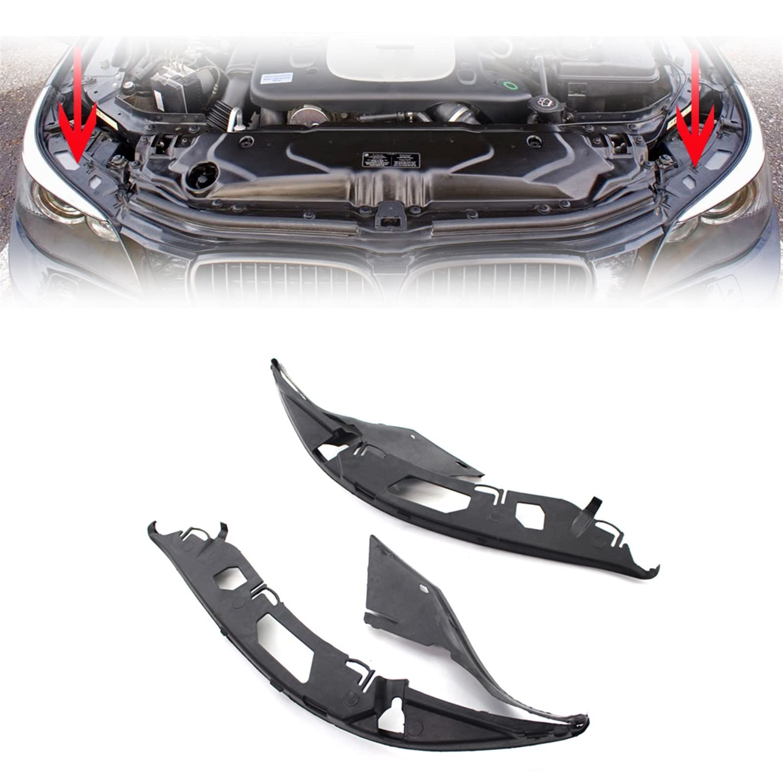 Garniture De Joint De Phare 4B0941191A - Paire Gauche Droite Pour Audi C5 2002-2005 Facelift