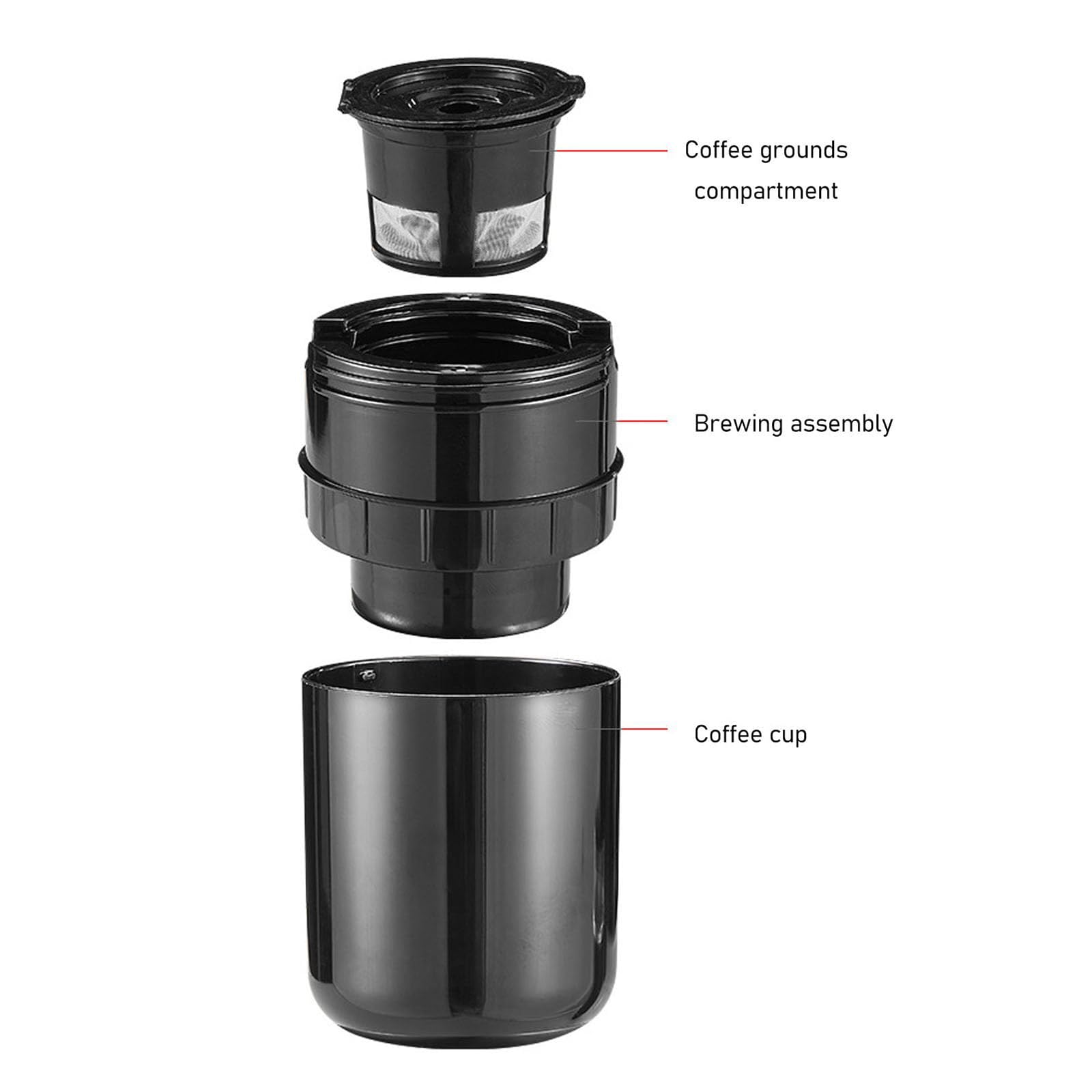 Macchinetta Caffè Espresso Portatile - 15 Bar, Serbatoio 100 Ml, Ricarica USB-C, Per Viaggi