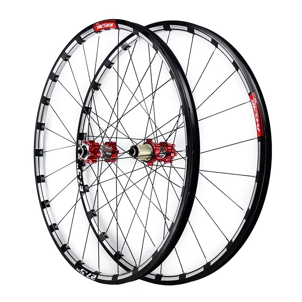 26 27,5 Zoll MTB Vorderrad Und Hinterrad Scheibenbremse Mountainbike Laufradsatz Schnellspanner Doppelwandig 7 8 9 10 11 12 Fach 24 Löcher