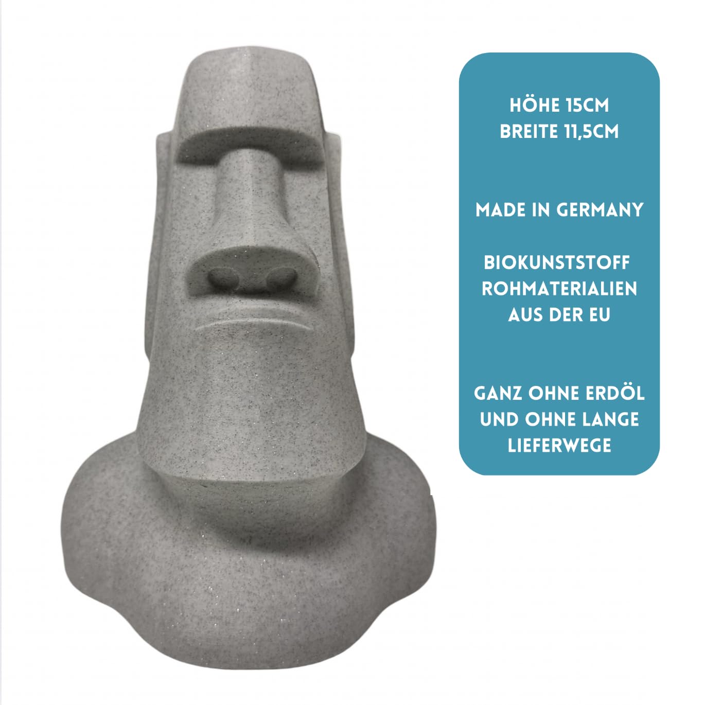 MOAI Porta Occhiali In Bioplastica – Color Arenaria – Made In Germany – Decorazione Da Scrivania