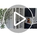 DWVO 76" Kitchen Pantry Storage Cabinet, Freestanding Display Cabinets with Glass Doors & Adjustable Shelves & Drawers, Tall Farmhouse Cupboard for Dining Room, Living Room, Bathroom, White Walnut