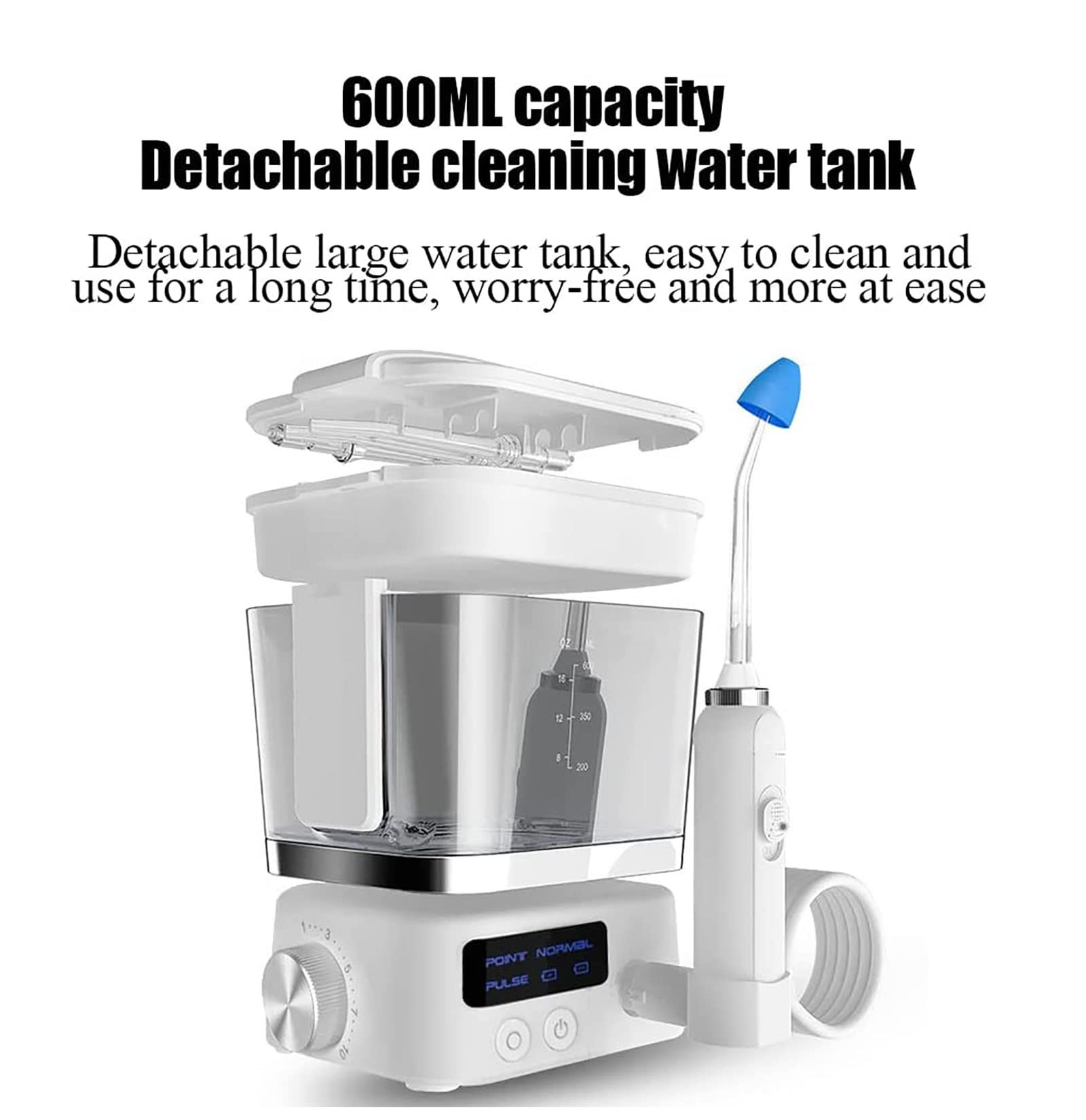 CEEBUS Sistema De Irrigación De Senos Nasales Eléctrico, Irrigador Nasal Portátil, Tres Modos Y 10 Niveles De Presión De Agua Ajustable, Tanque De Agua Extraíble, para Senos Paranasales