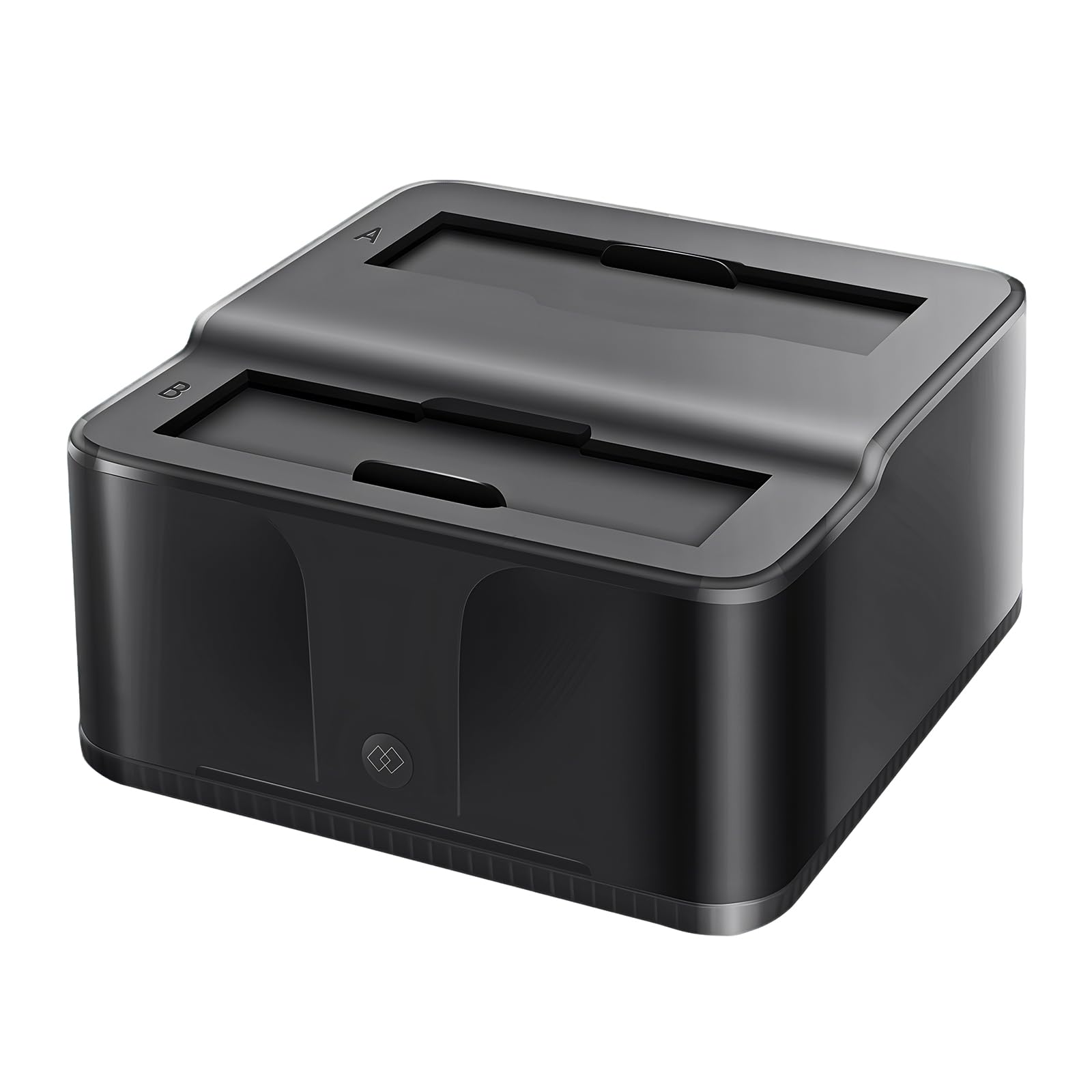 Docking station per dischi rigidi Dual Bay USB 3.0 in alluminio HDD SSD Dock con clonazione offline per SATA I/II/III, UASP 6Gbps, lettore di schede SD/TF, supporta 2x16TB di memoria