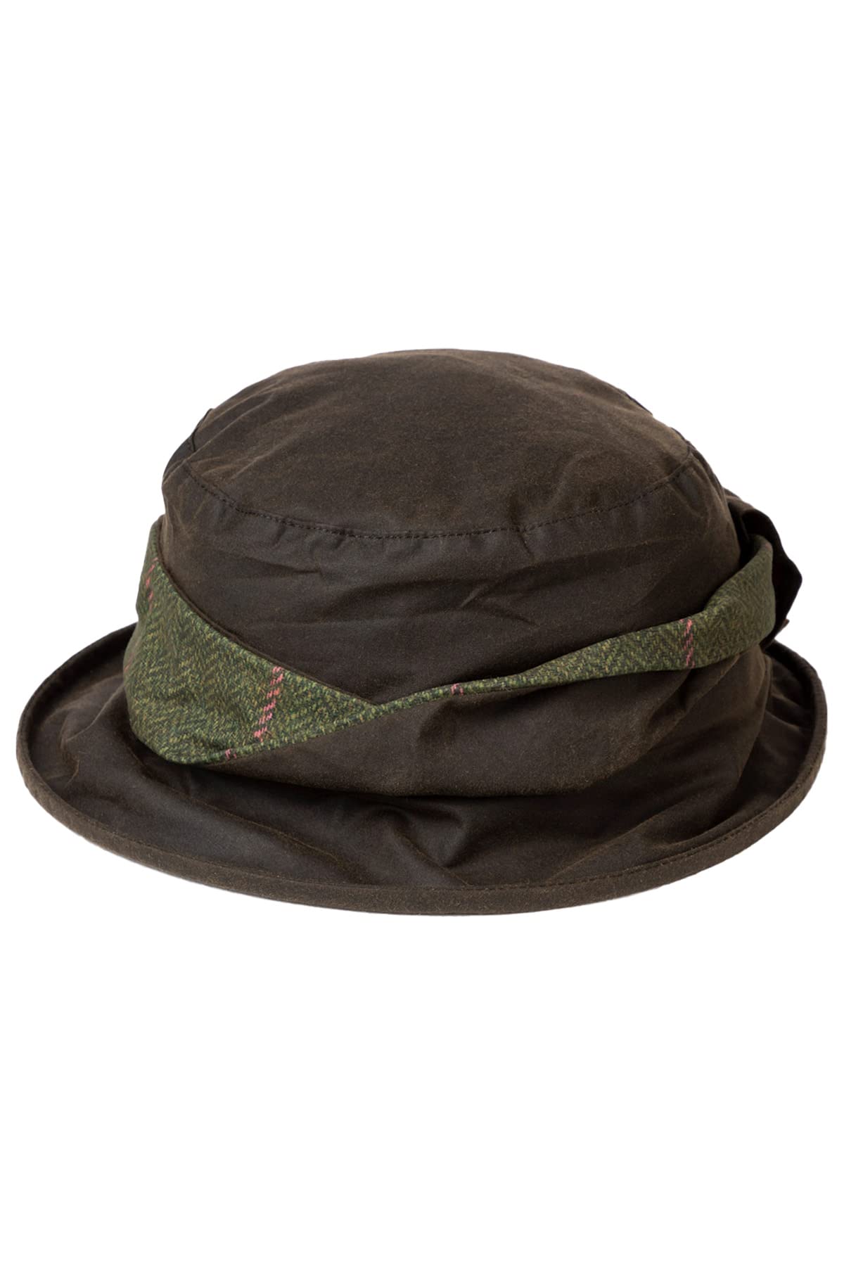 Rydale Women's Olive Twisted Band Wax Hat Country Bucket Caps & Hats 3 Colours (Olive)
