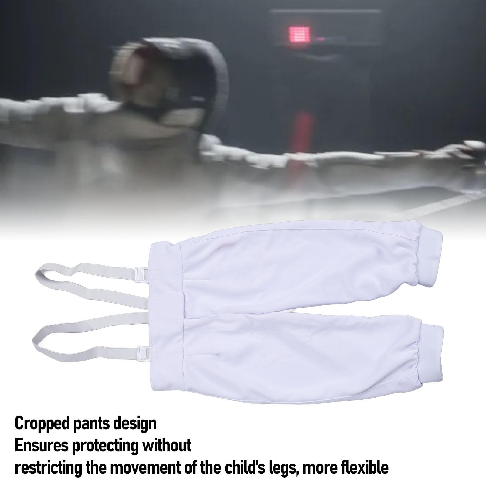Alomejor Fechthose, Stichsicherer Stoff, Verstellbare, Verdickte Hose für Florett-Degen-Säbel-Training, Jugend-Sportuniform (44)