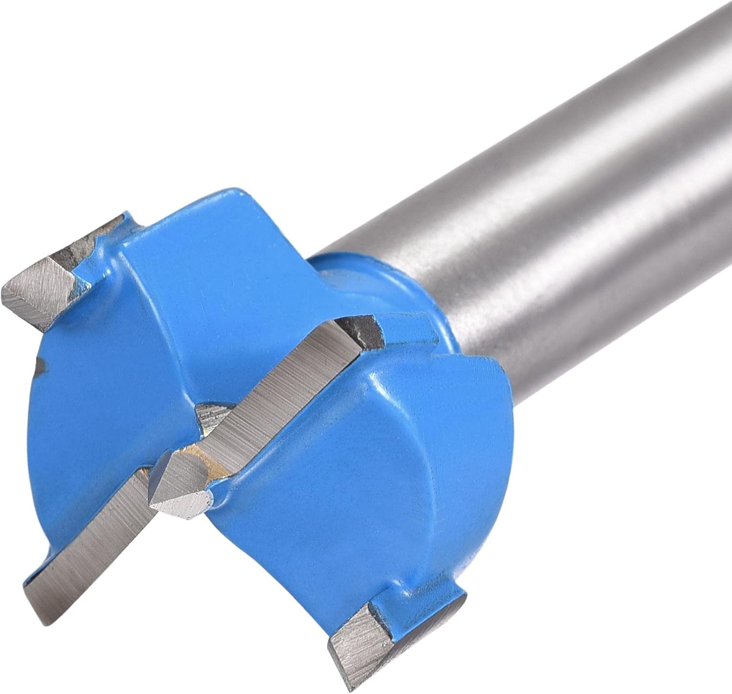 uxcell Forstner Wood Boring Drill Bit 19mm Dia. 10mm Drilling Depth Hole Saw Carbide Alloy Steel Tip Hex Shank Cutting Tool for Plywood Wood