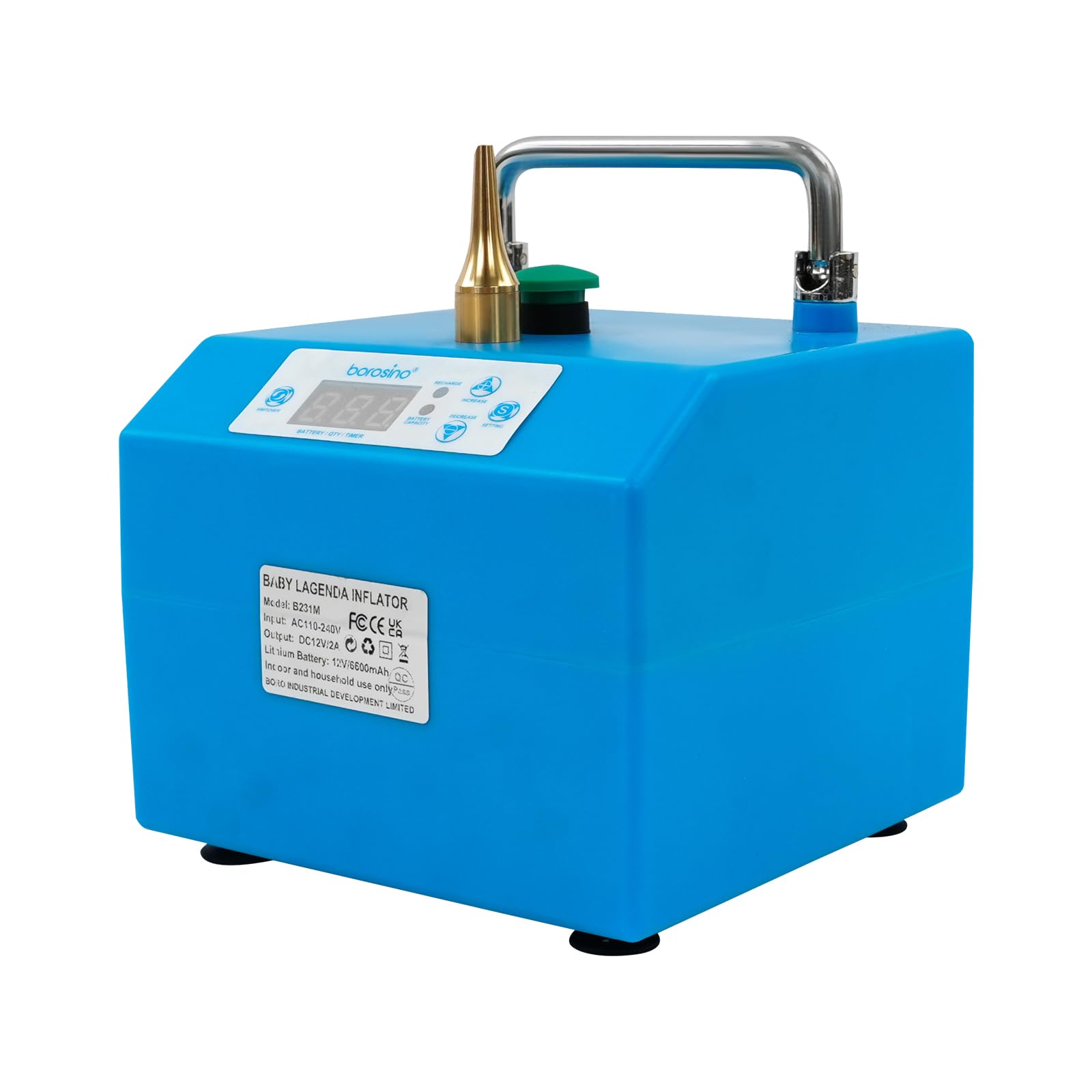 Pompe à ballon électrique avec écran LCD 6600 mAh 1,75 kg
