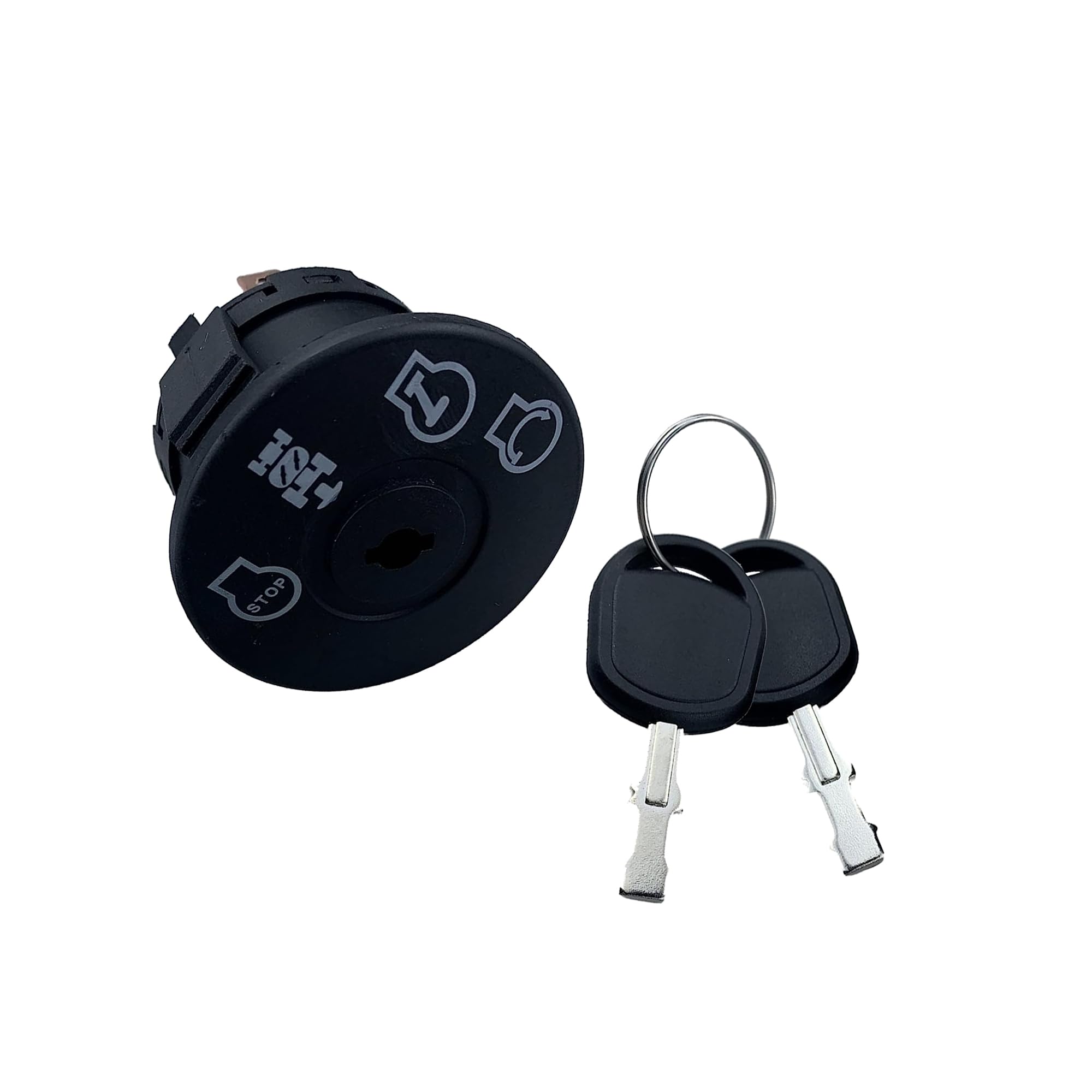 H-JunLawn Mower Ignition Switch 4 Position 7 Terminals for AYP Husqvarna Craftsman Ariens Poulan 532193350 193350 Ignition Switch with 2 Key