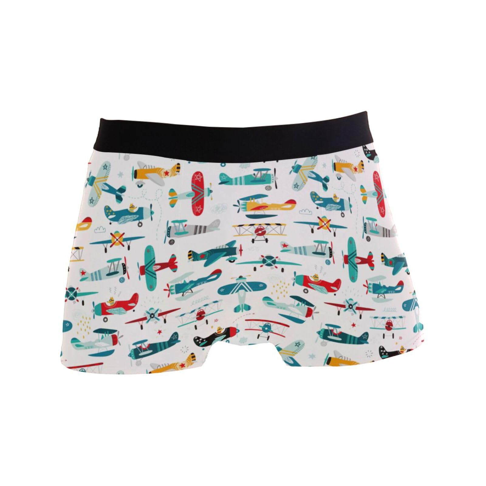 peiyeety Dog Pilot Airplane Fighter Mens Underwear Boxer Briefs