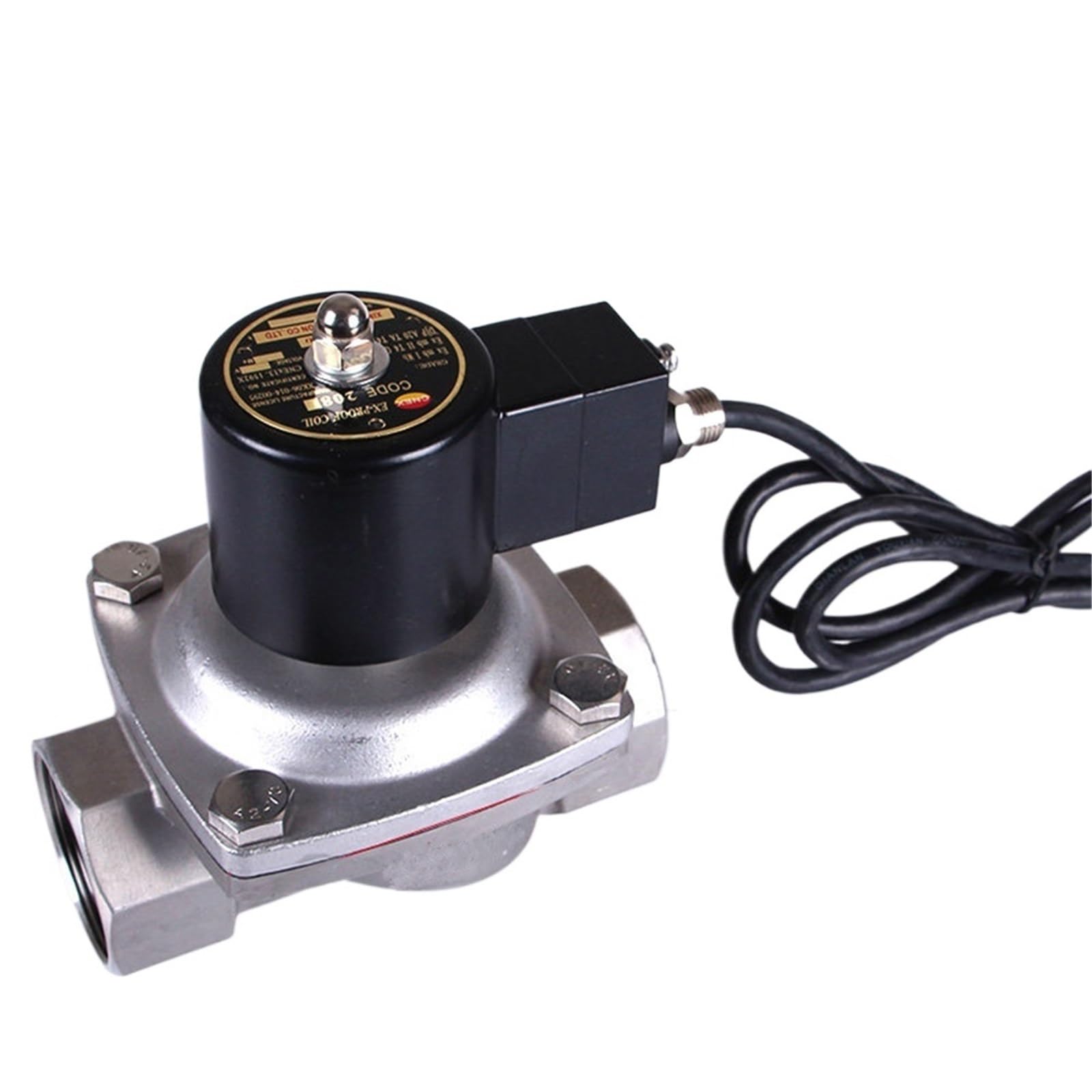 Uyqukggpsn Dn50 2" Stainless Steel Normally Closed Solenoid Valve(24Vdc_normally Closed)