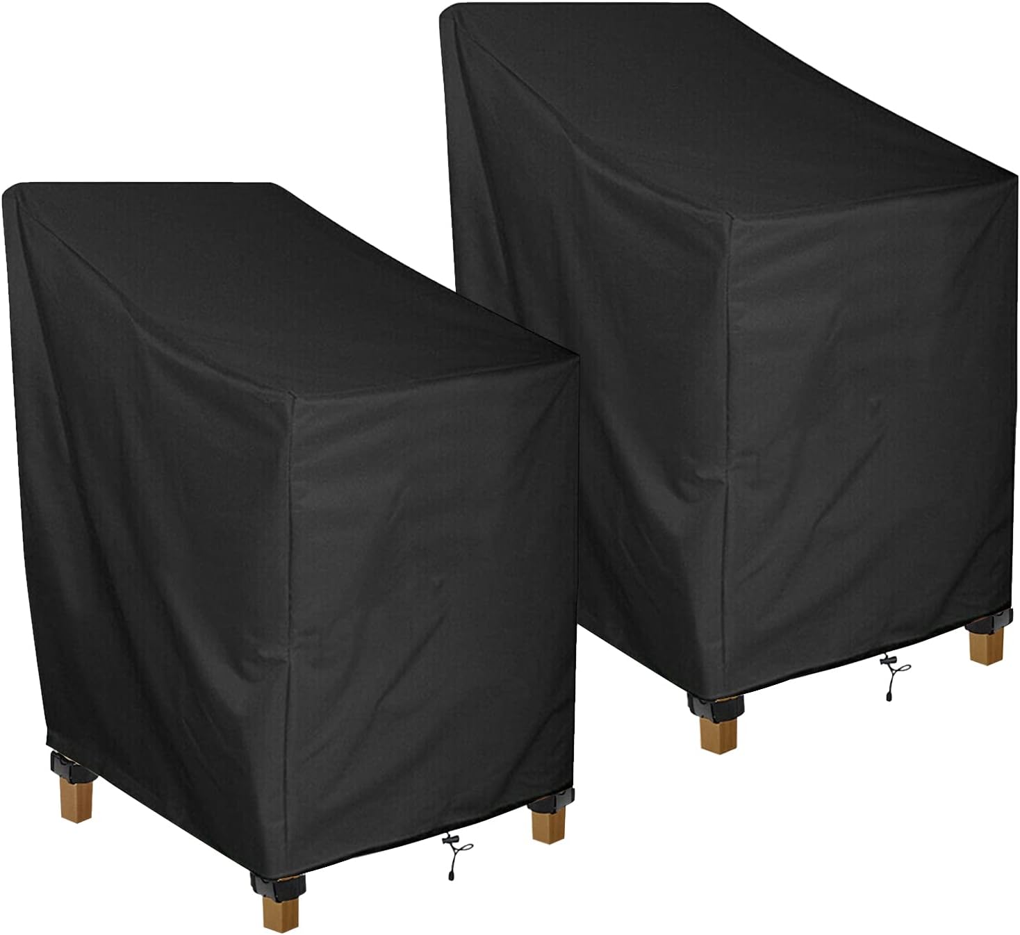 2 Packs Stackable Patio Chair Covers Waterproof Durable