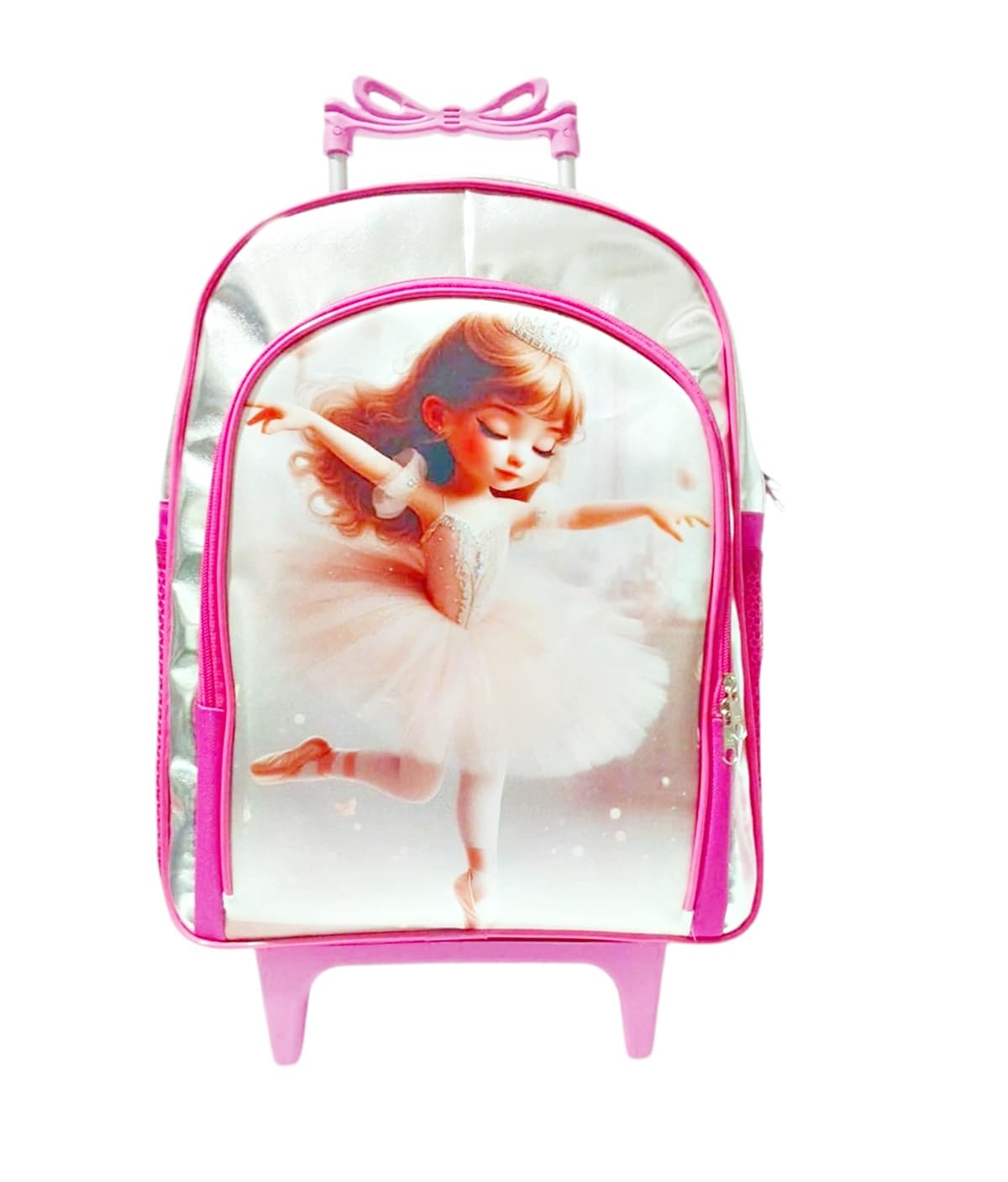 Mochila Infantil com Rodinhas, Design de Bailarina, 2 Compartimentos, Rosa em promoção! Veja a oferta e mais achadinhos de Mochilas escolares 2 Hoje é o melhor dia para comprar Mochila Infantil com Rodinhas, Design de Bailarina, 2 Compartimentos, Rosa com aquele preço maroto! Promoção! Aproveite a oferta! 2