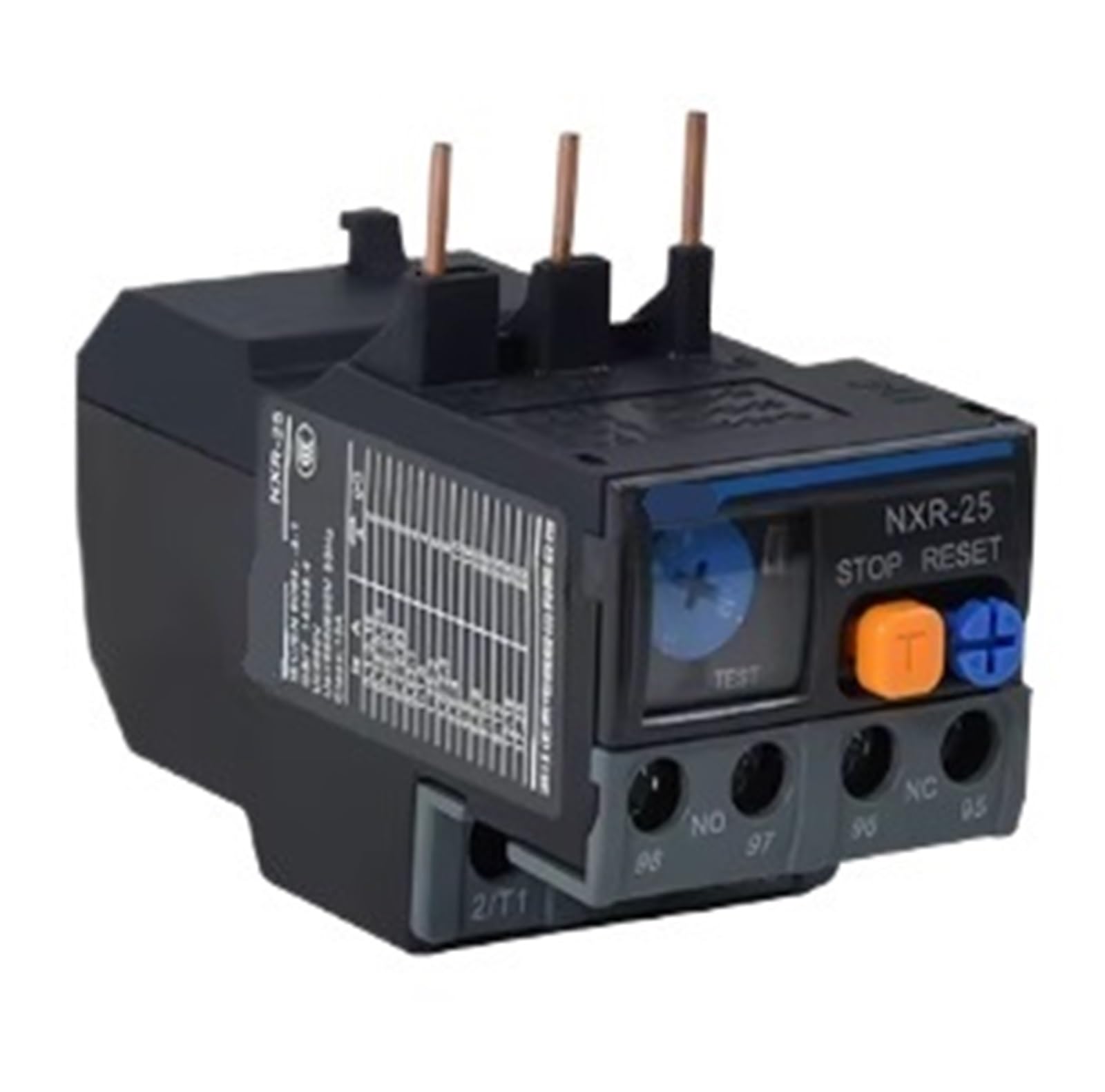 YMUGUEGH Relay NXR-25 overload protection 220V temperature protection 6A10A 13A 25A NCX1(NXR-25 0.16-0.25A)