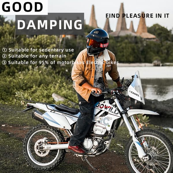 Universal Motorrad Gel Sitzkissen Sitz Sitzauflage Sitzpolster Stoßdämpfende Einlage Gelkissen Rutschfeste Sitzpolster Auflage für Lange Fahrten Touring Alltag