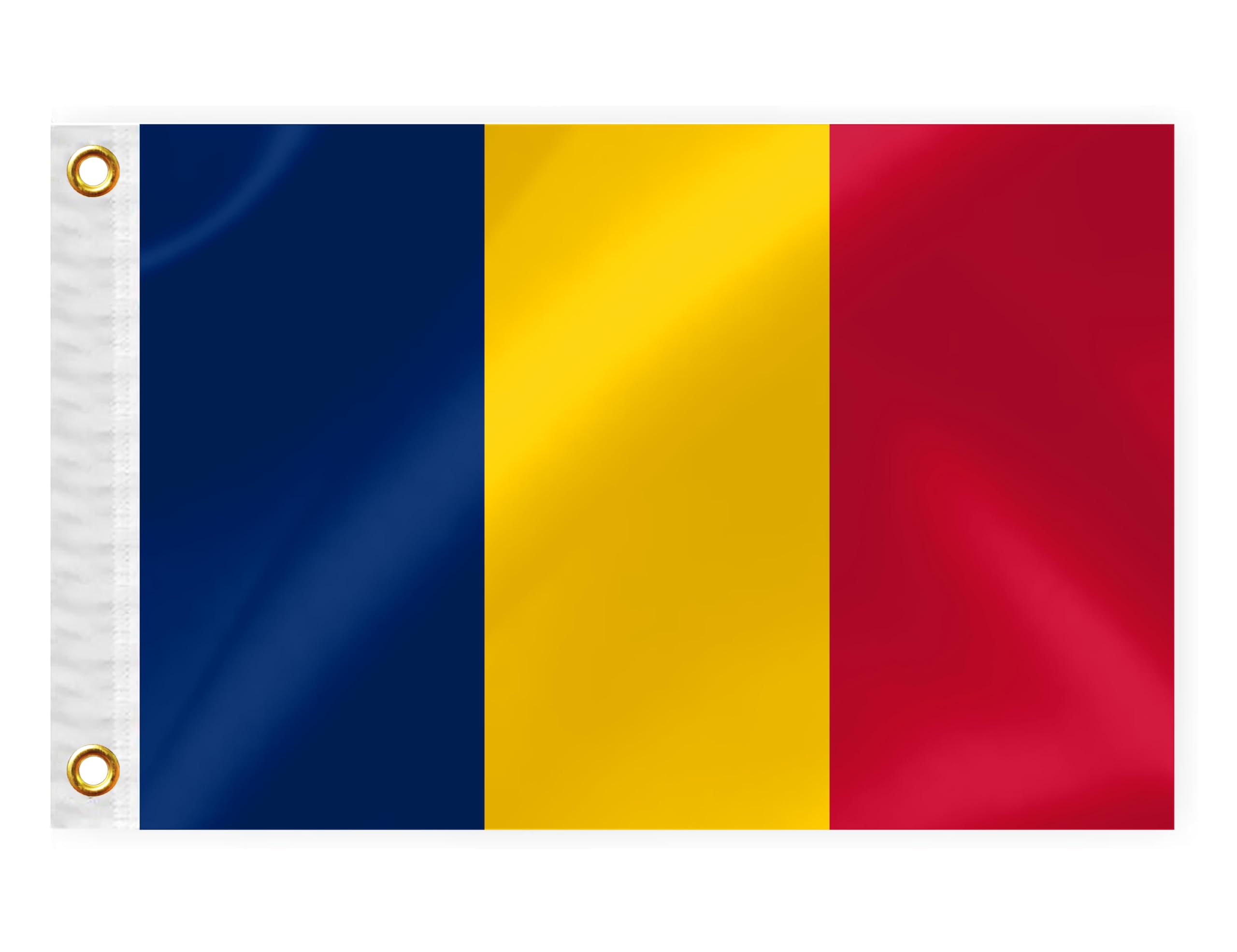 Chad Boat Nautical Flag 12x18IN Double Sided Chadians Marine Banner Nylon Small Yacht Sail Pontoon ATV Bike Truck Motorcycle Flag with 2 Brass Grommets