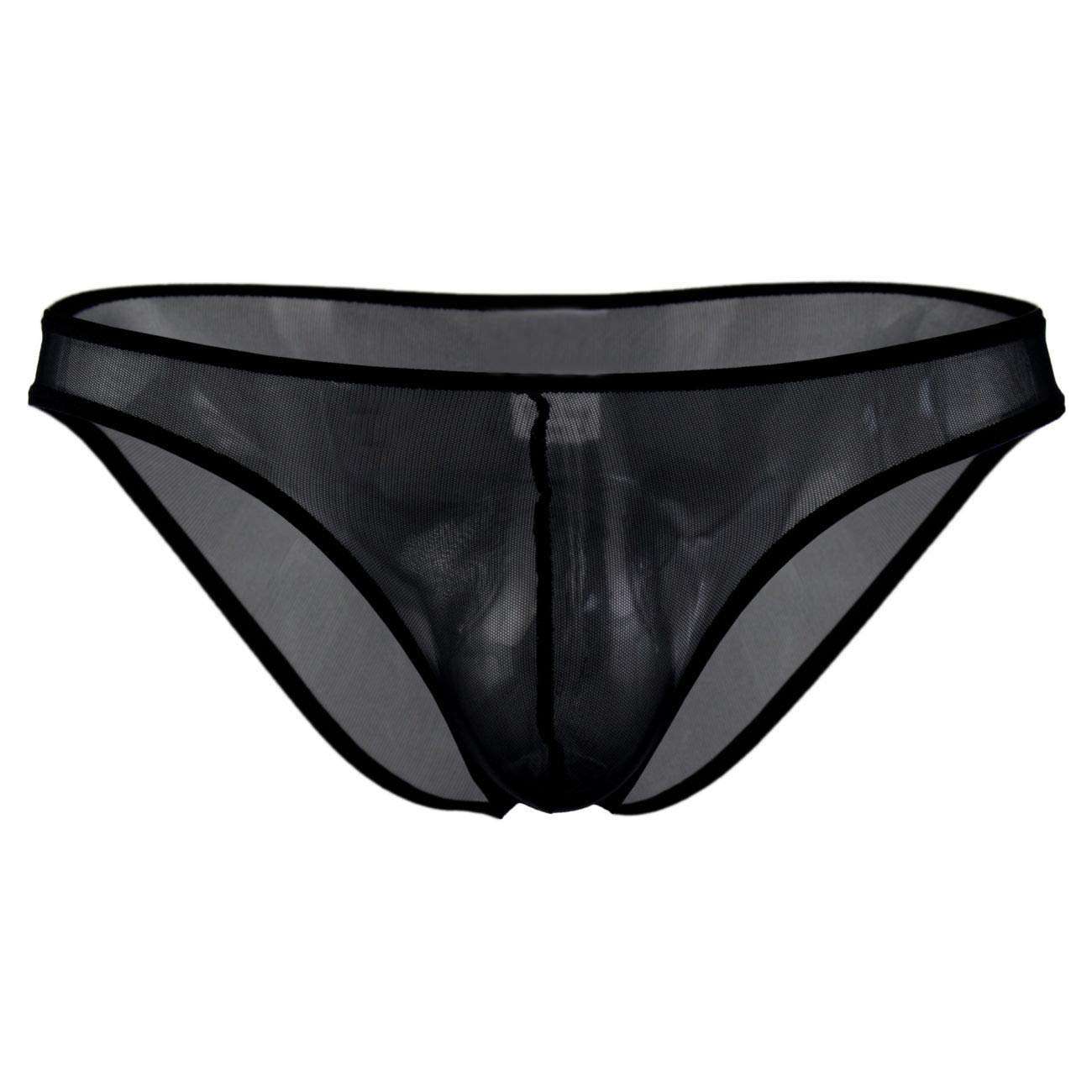 Mens Polyester Spandex Soft and Stylish net Thong Underwear Innerwear-image-43