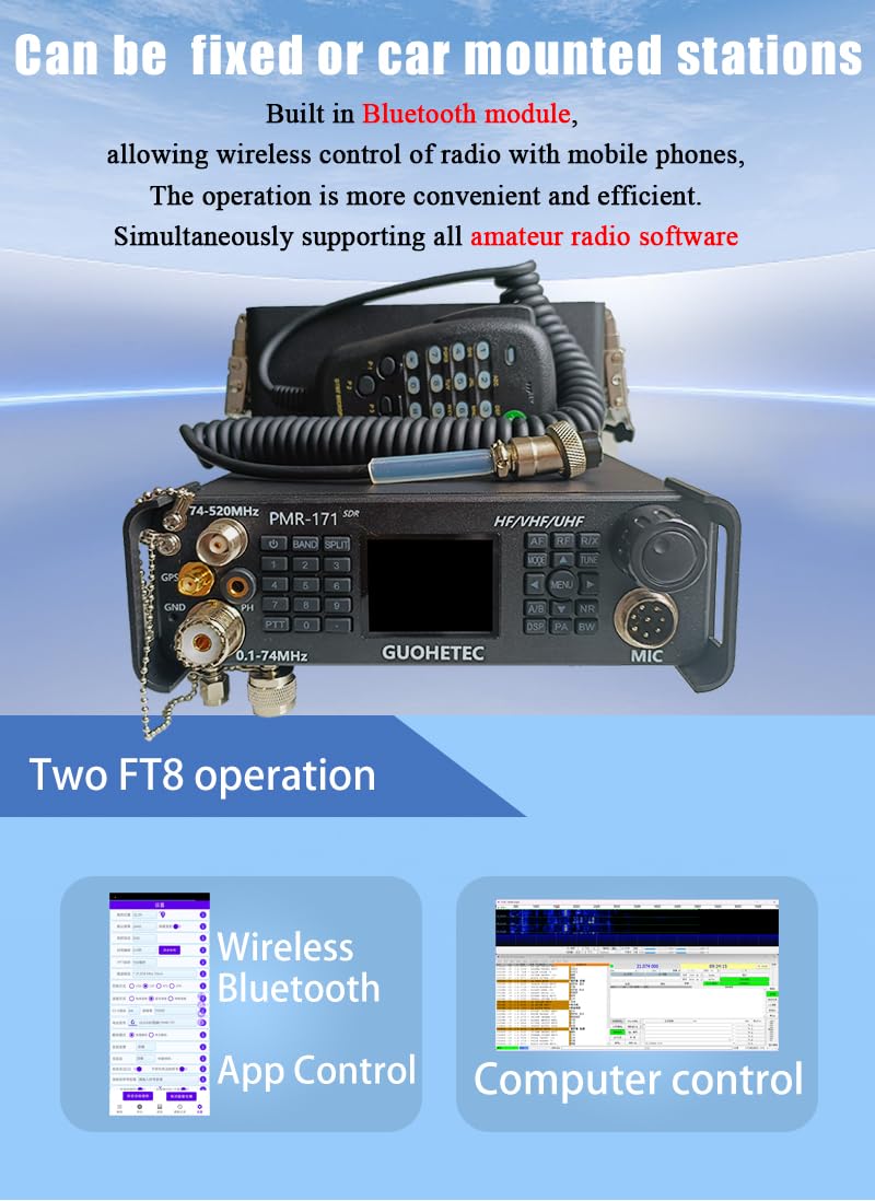 HAMGEEK PMR-171 100KHz-2GHz 20W Military Radio SDR Transceiver VHF UHF - View #8