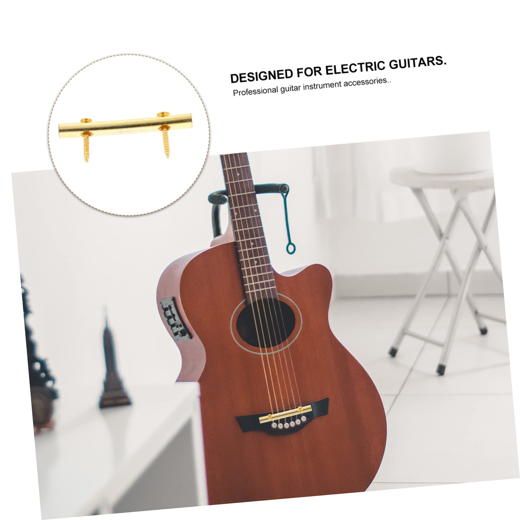 BESTonZON 15sets Dispositivi Di Stabilizzazione Per Corde Di Chitarra Elettrica Bacchette Pressione Di Facili Da Installare e Leggere Qualità Duratura Accessori Per Strumenti Musicali