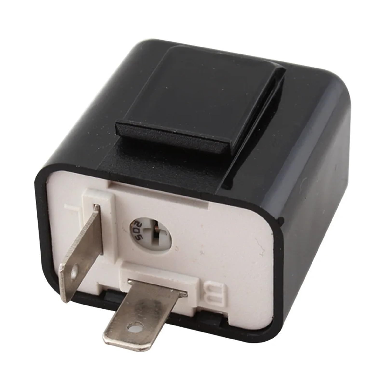 2-poliges einstellbares Blinkrelais, 12 V, LED-Blinker, Motorrad(Black)