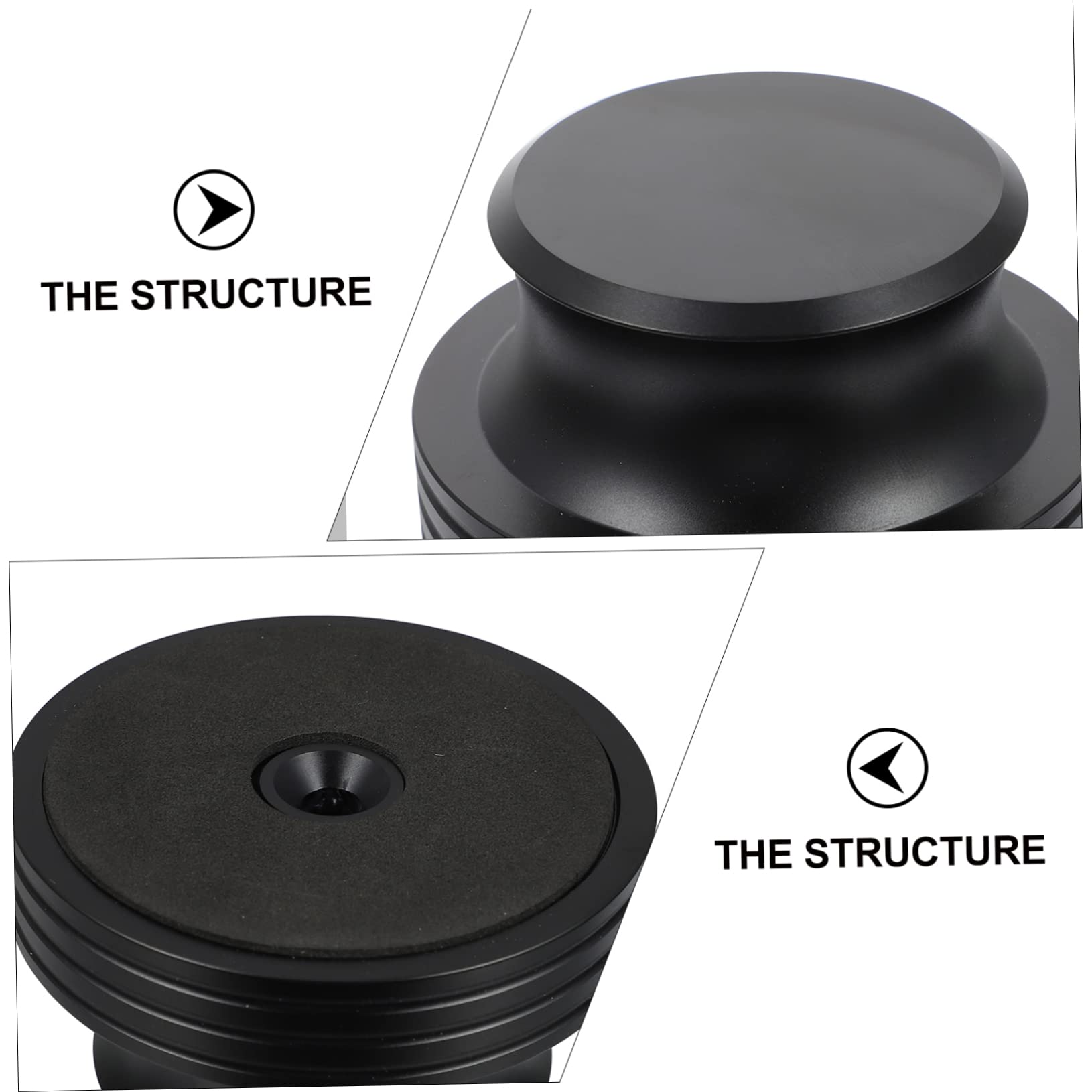 SHINEOFI 1pezzi Stabilizzatore Per Dischi in Vinile in Alluminio Resistente Anti-vibrazione Mantiene Del Giradischi Migliora La Qualità Del Suono
