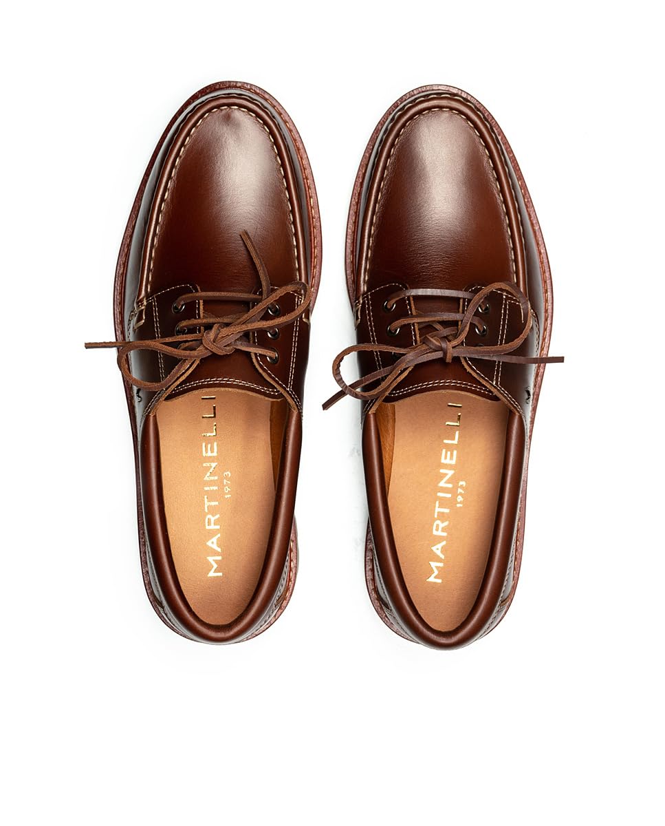 MARTINELLI Glenmore Náuticos Hombre | en Cuero | Cierre de Cordones | Talla EU 39-46