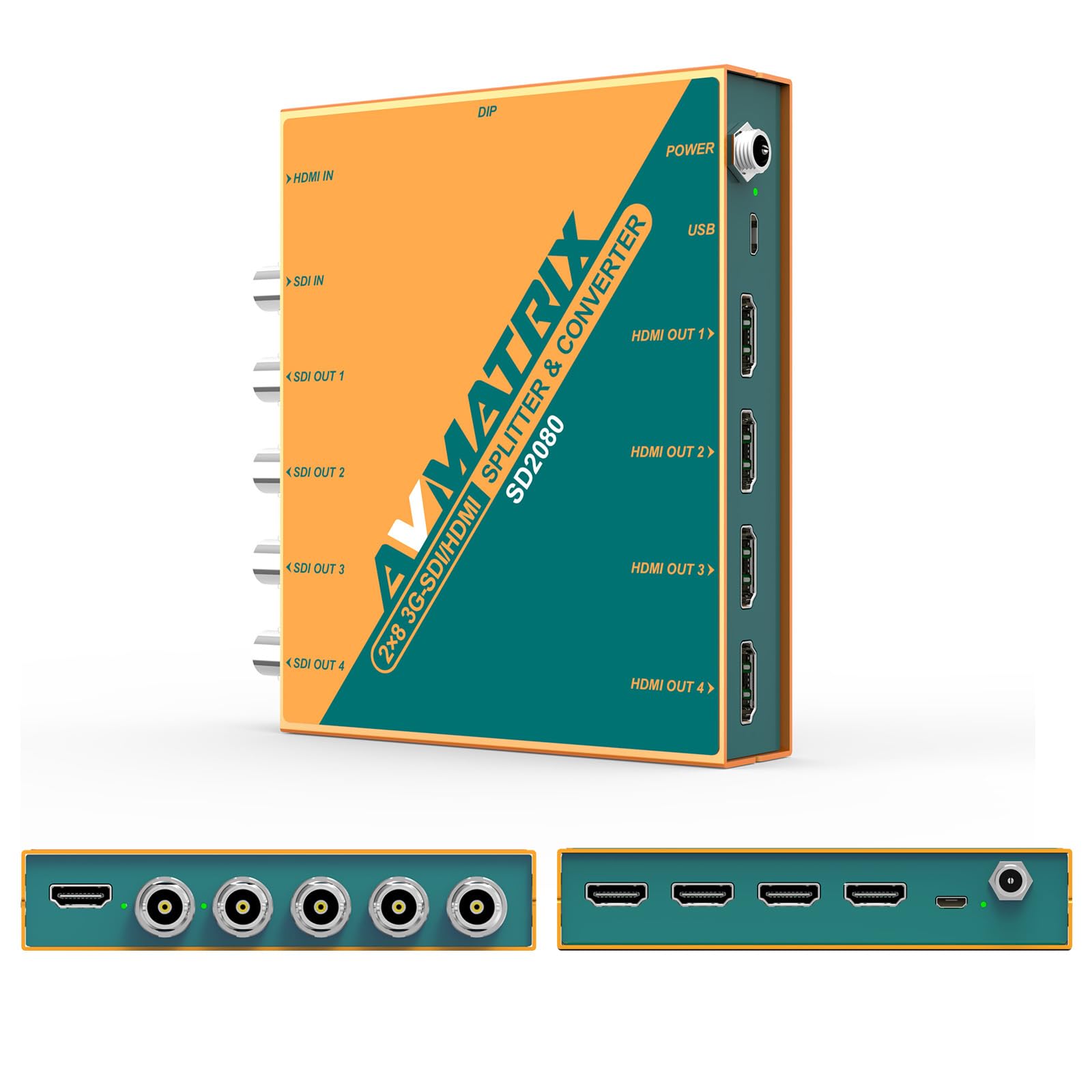 Amazon.com: AVMATRIX SD2080 2×8 SDI/HDMI Splitter & Converter, UP
