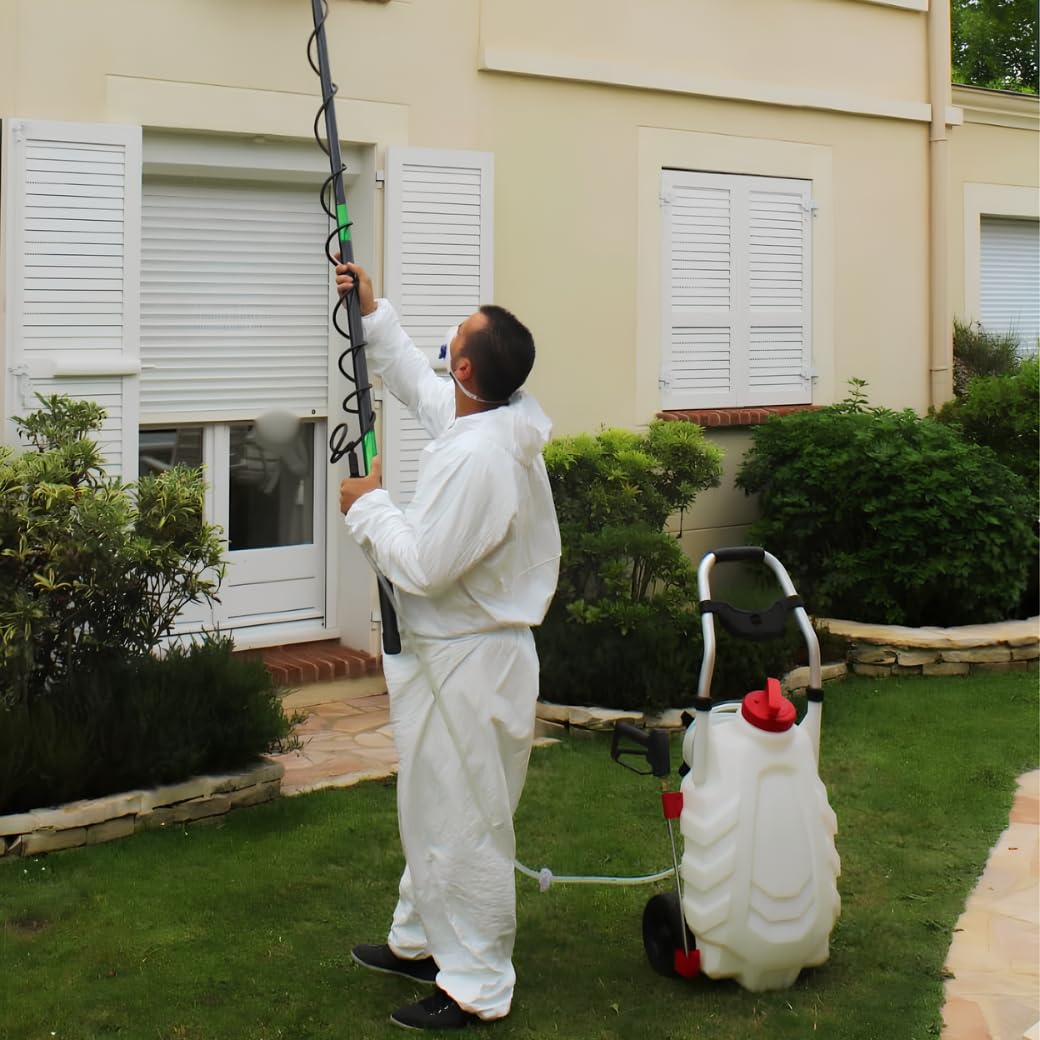 L' AUTHENTIQUE Pulvérisateur Électrique Pro Sprayer III 30L – Pulvérisateur Électrique Toiture Longue Portée à Batterie Rechargeable, Tuyau 8m - 1 Batterie MODELE ORIGINAL