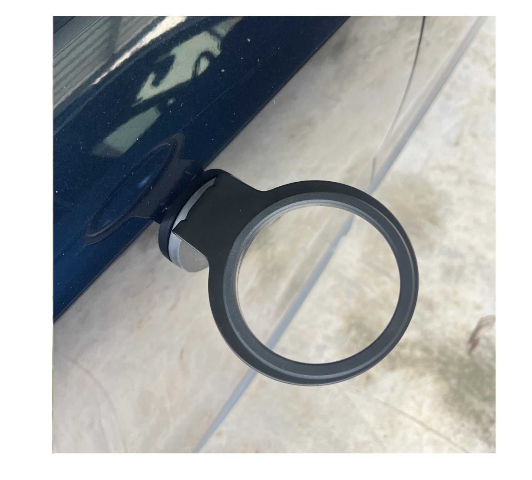 Supporto magnetico per pistola termica, supporto per pistola termica, strumento per attaccare la pellicola ai finestrini dell'auto, magnete rivestito in gomma per evitare graffi (nero, 1 pezzo)