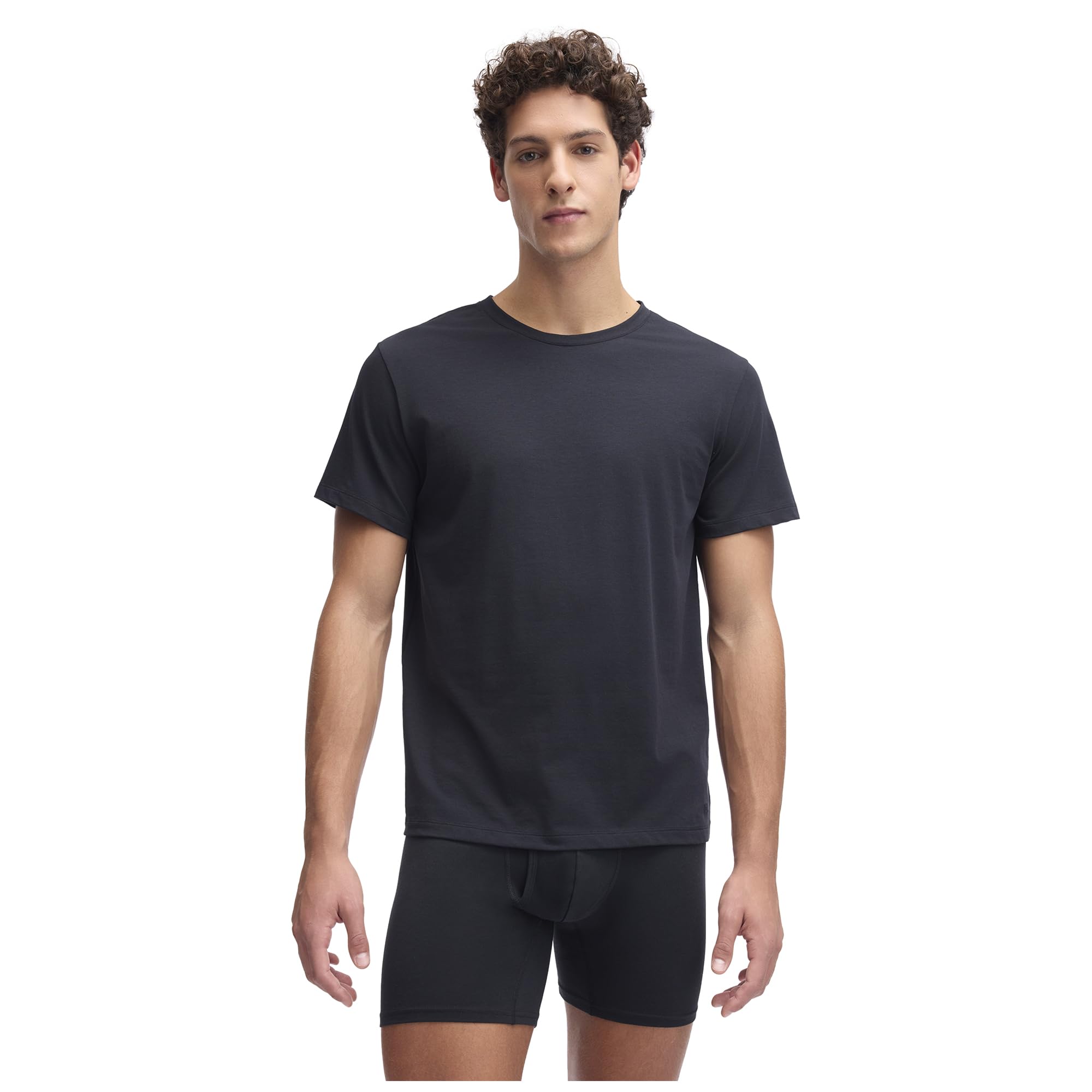 Under Armour Męska bawełniana koszulka z okrągłym dekoltem, Czarny, S
