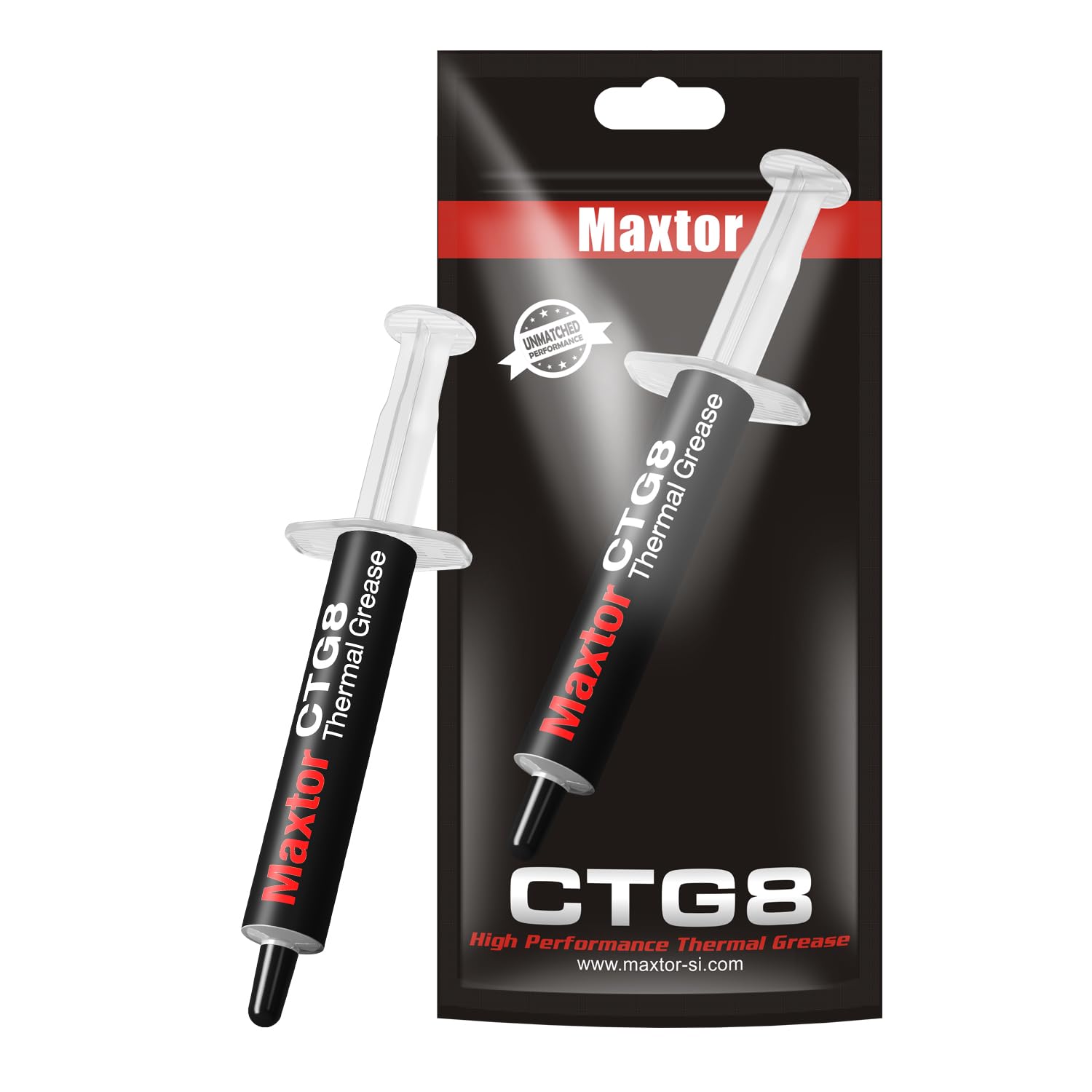CTG8 4 Grams Thermal Compound Paste Heat Sink for IC/Processor/CPU/GPU/All Coolers, 12.8W/m.k Carbon Based High Performance, Thermal Interface Material