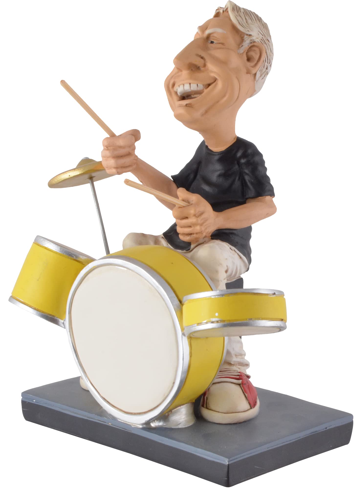 VOGLER Joh. Vogler GmbH Funny Life - Charlie de la banda de rock más grande del mundo, de piedra artificial, pintada a mano, colección Warren Stratford