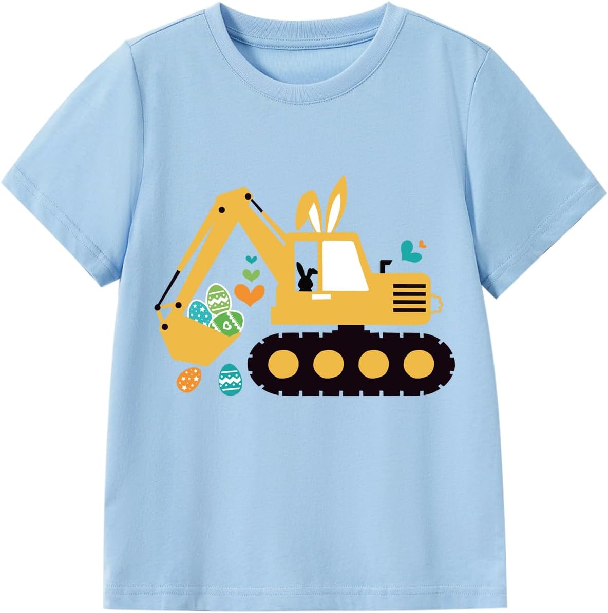 Kids Cute Digging Eggs Shirt Boys Funny T-Shirt Clothes Girls Bunny Graphic Tees Outfit 1-7T