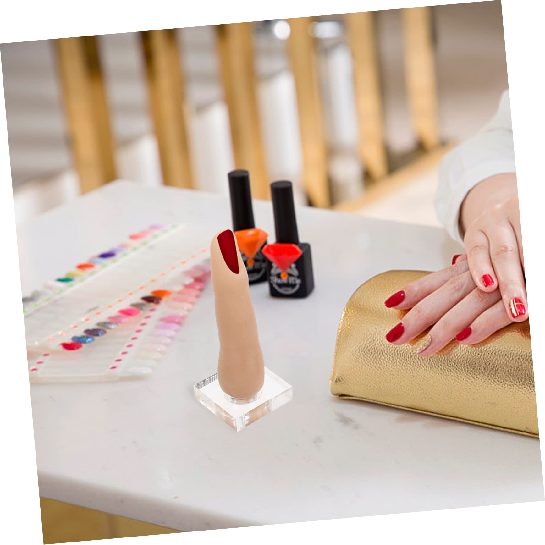 minkissy 4stücke Übungsfinger Für Nageldesign Flexibles Modell Für Maniküre-Training Für Nagelkunst Im Salon Und Zuhause Leicht Langlebig Und Praktisch Für Kreative Designs