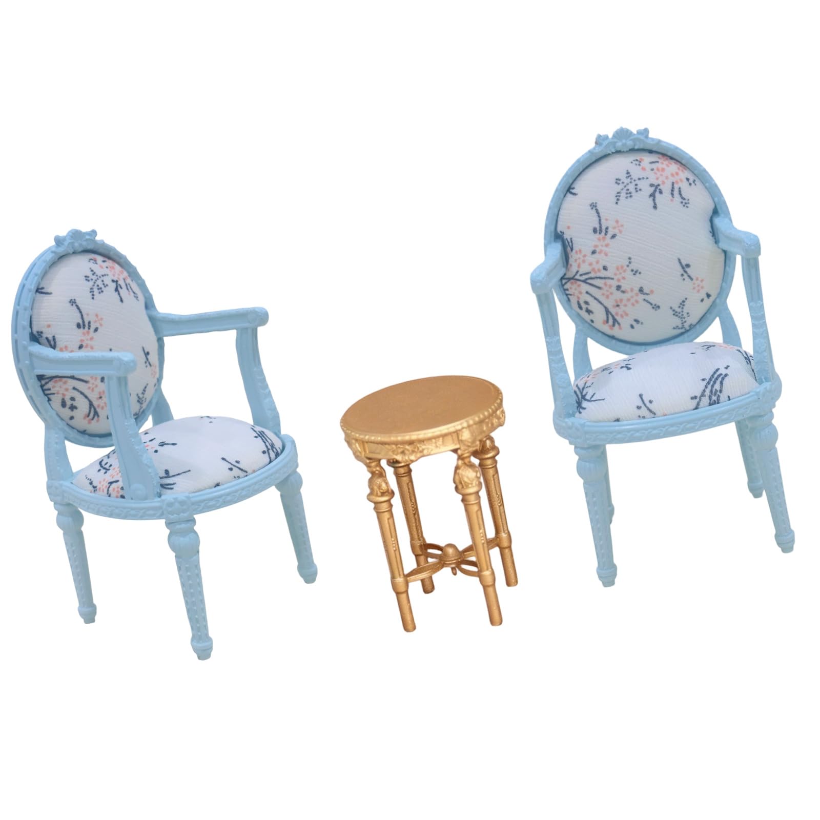 Set mobili per Case delle Bambole, tavolino e, Blue Set