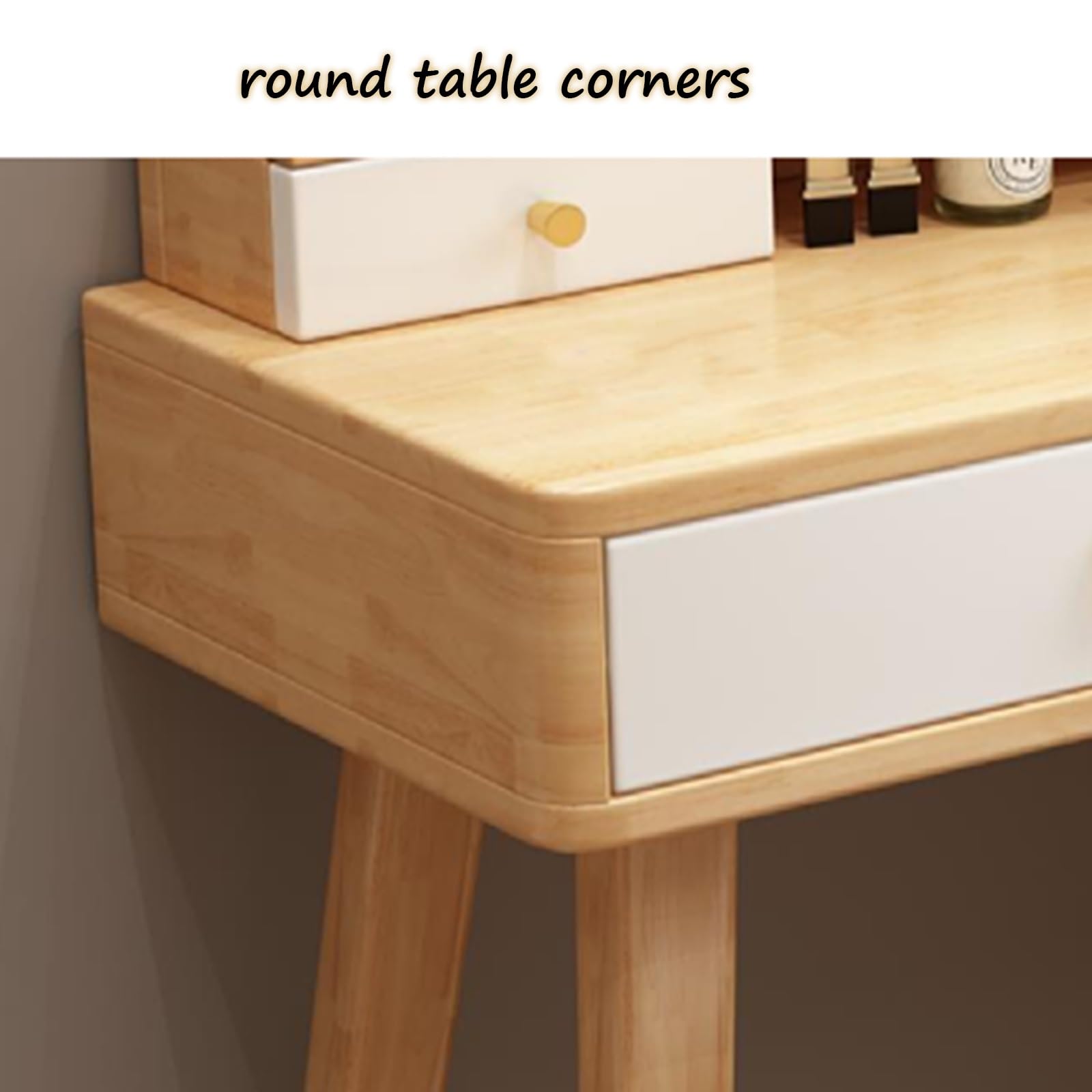 照明付き化粧台-Dressing table with lighting HQZX Simple Dressing Table with Mirror and 5 Drawers, Vanity
