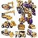 ZPPZ Transformer Jouets, 6 en 1 Dévastateur Classic Toys Cool Transformation Action Figure KO GT Robot Modèle De Camion,8 Ans et Plus, pour Les Enfants Meilleur Cadeau (Color : Devastator Combiner)