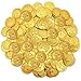 STOBOK 200 Piezas de Plástico Piratas Monedas de Oro Monedas de Tesoro Juegos de rol Accesorios para Fiestas de Piratas Suministros para Niños Pirata Caza del Tesoro Y Juegos de Carnaval