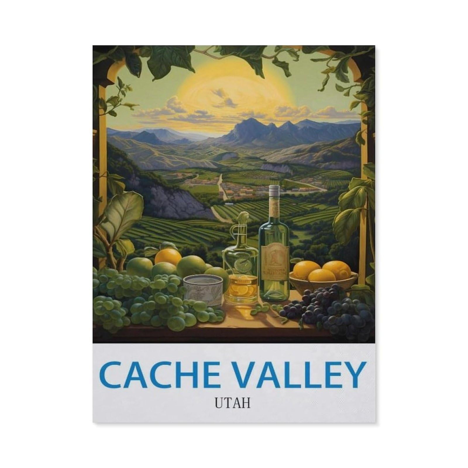 BEAYODKP Full Diamond 5D DIY Diamond Painting，Cache Valley Utah