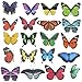 JPGhaha 20 Pièces Autocollants de Fenêtre Papillons Anti-Collision Empêchant la Collision d’Oiseaux Autocollant Papillon Non Adhésif pour Décorer Fenêtres en Verre ou Portes - Amovible et Réutilisable