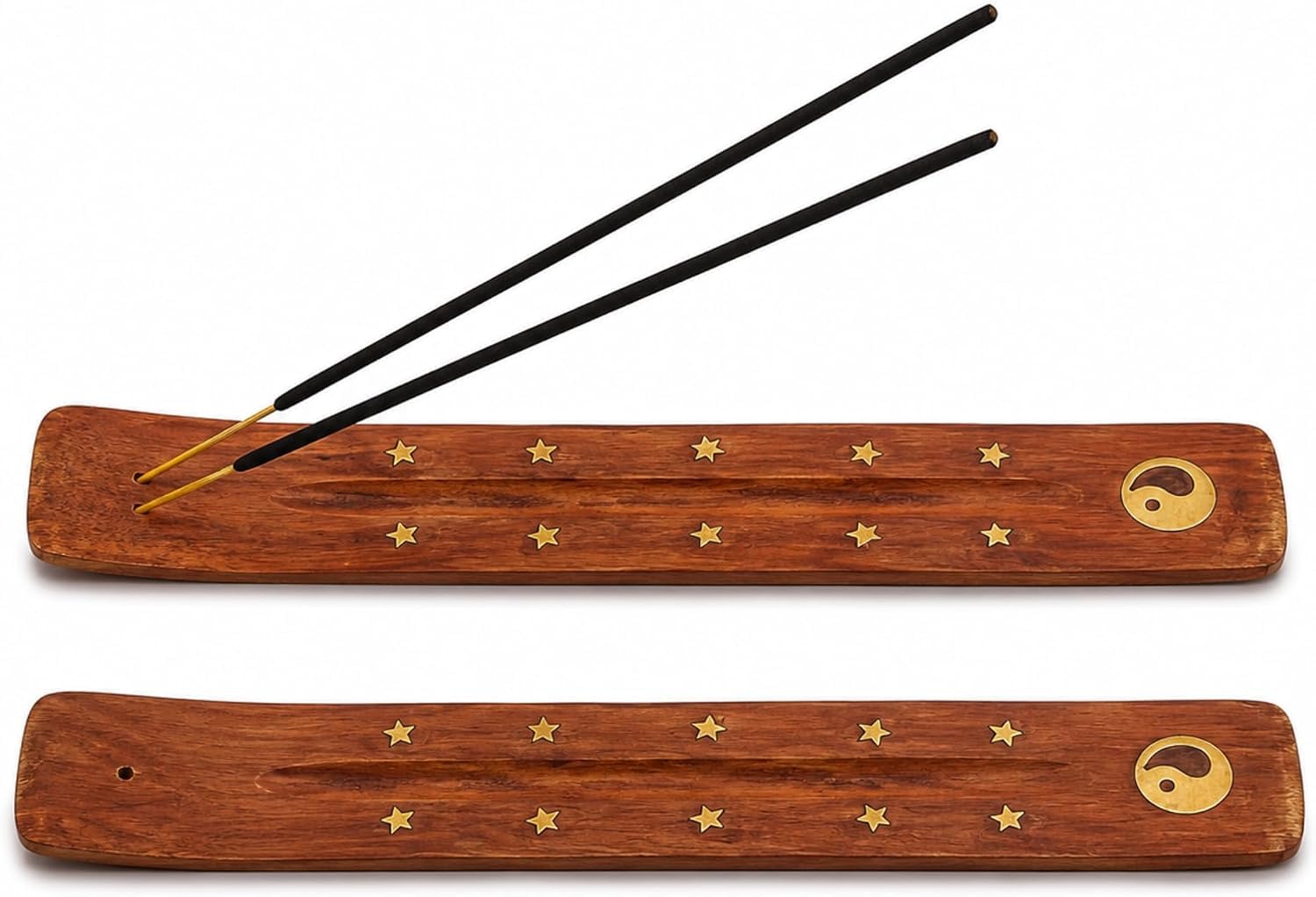 Wooden, Incense Holders, Ash Catcher, Incense Burner, Yin Yang