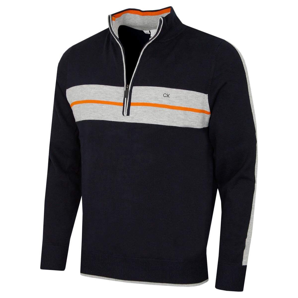 Calvin Klein Golf Mens CK Vertex Half Zip Neck Sweater - Navy - XL